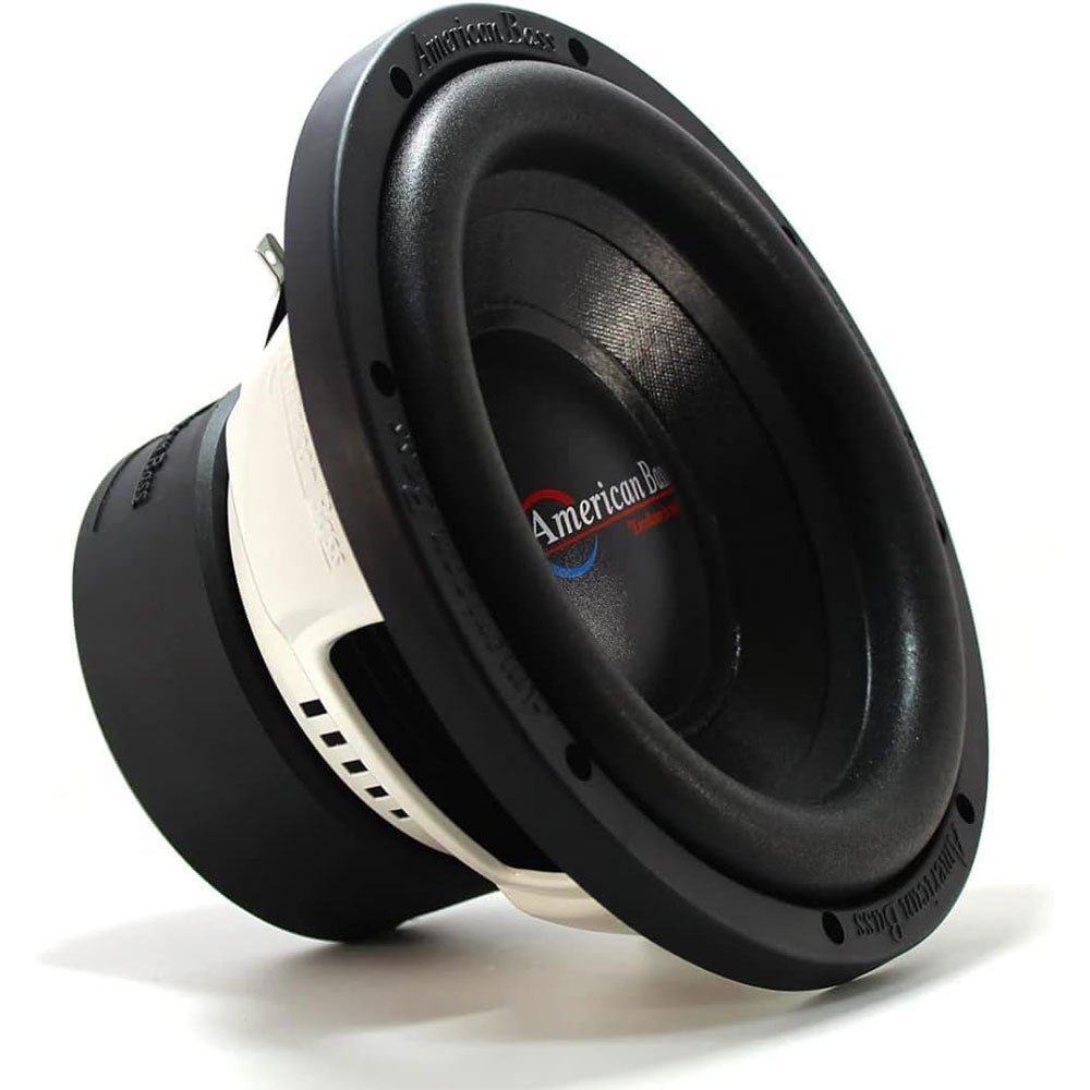 American Bass DX104 10-Inch 600W Peak 250W RMS Single 4 Ohm Car Subwoofer - Powerful Bass for Car Audio Systems & Truck Sound Upgrades
