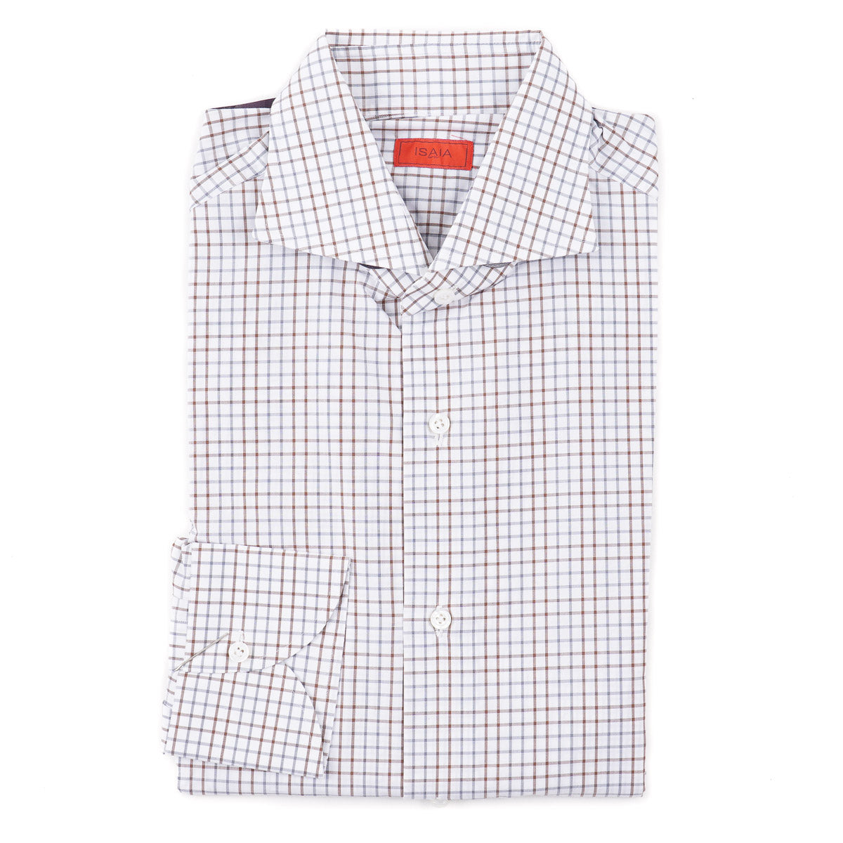 Isaia 'Italia' Regular Fit Cotton Shirt for Men | Premium Italian Dress Shirt for Business & Casual Wear | Office, Wedding & Special Occasion Outfit