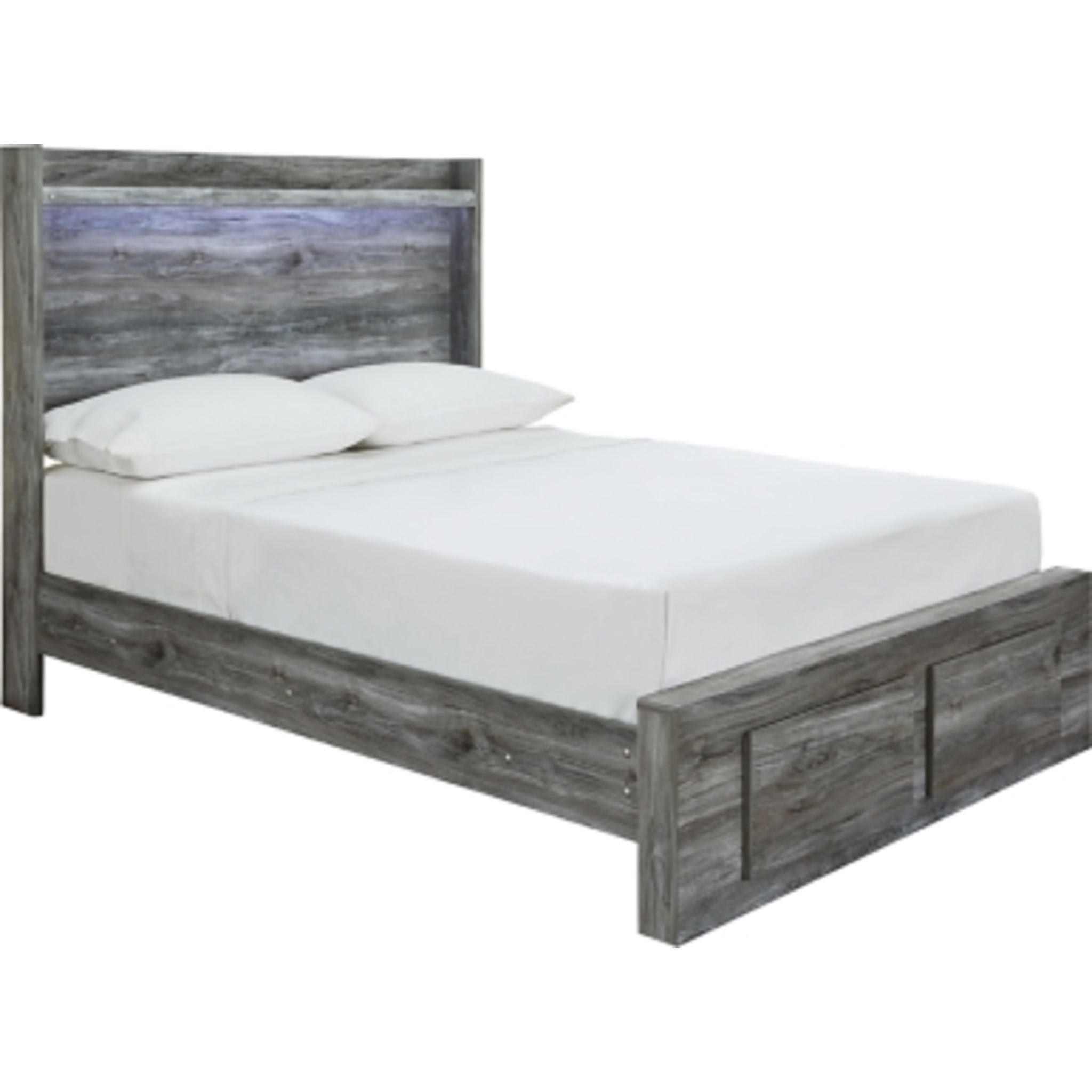 Baystorm Full Storage Bed Frame with Underbed Drawers - Gray - Perfect for Small Bedrooms & Guest Rooms