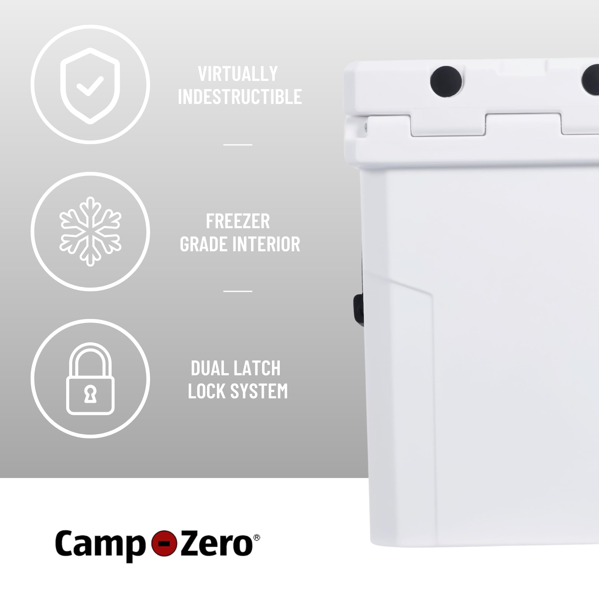 CAMP-ZERO 20L Insulated Drink Cooler with 2 Built-in Beverage Holders - Perfect for Camping, Picnics, Beach Trips & Tailgating