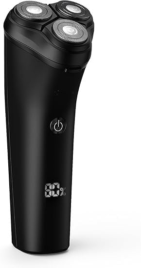 Best Electric Shavers for Men - Rechargeable IPX7 Waterproof Rotary Shaver with LED Smart Screen - Perfect for Travel, Gym & Daily Shaving
