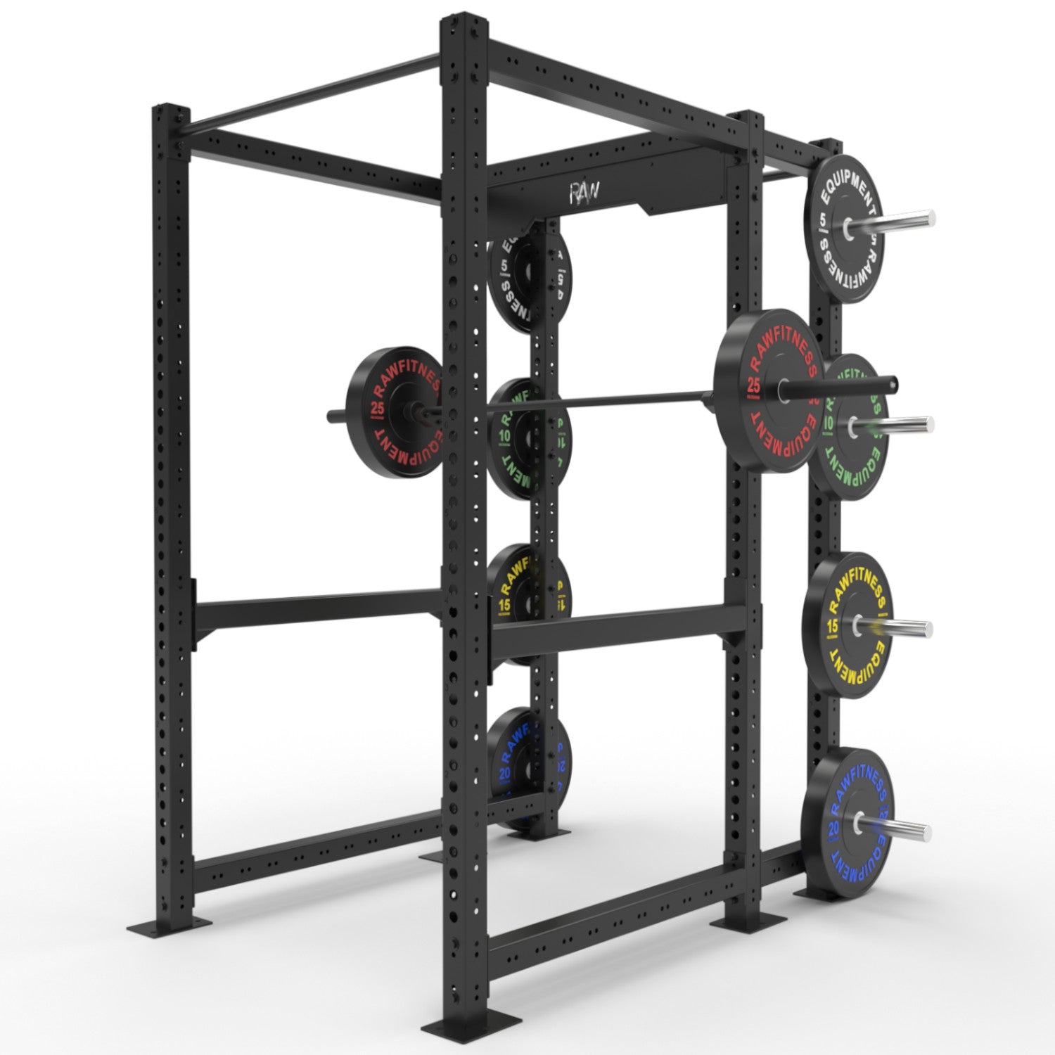 Titan Power Rack HD Commercial Full Cage with Storage - Heavy Duty Home Gym Equipment for Strength Training & Weightlifting