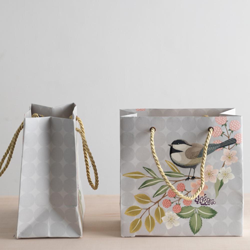 Set of 6 Assorted Songbird Small Gift Bags - Perfect for Party Favors, Wedding Souvenirs & Birthday Presents