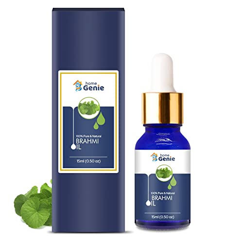 100% Pure Brahmi Base Oil - Natural, Undiluted & Uncut Essential Oil for Hair Growth, Stress Relief & Skin Care | Perfect for Aromatherapy, Massage & DIY Beauty Products