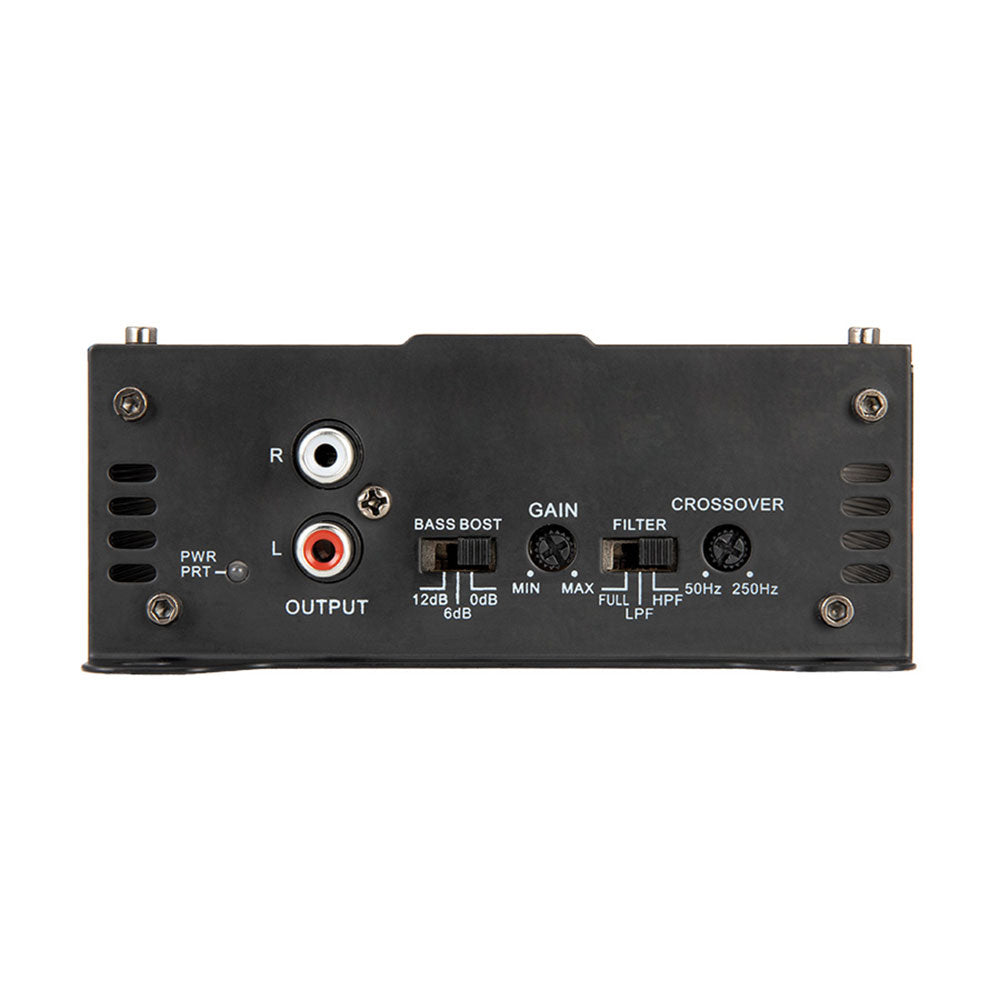Power Acoustik SB2.2000D SABER Series 5 Inch 330W x 2 RMS 2000W Max Power 2-Channel Class D Car Amplifier - Perfect for Car Audio Systems, Bass Boost, and High-Performance Sound Upgrades