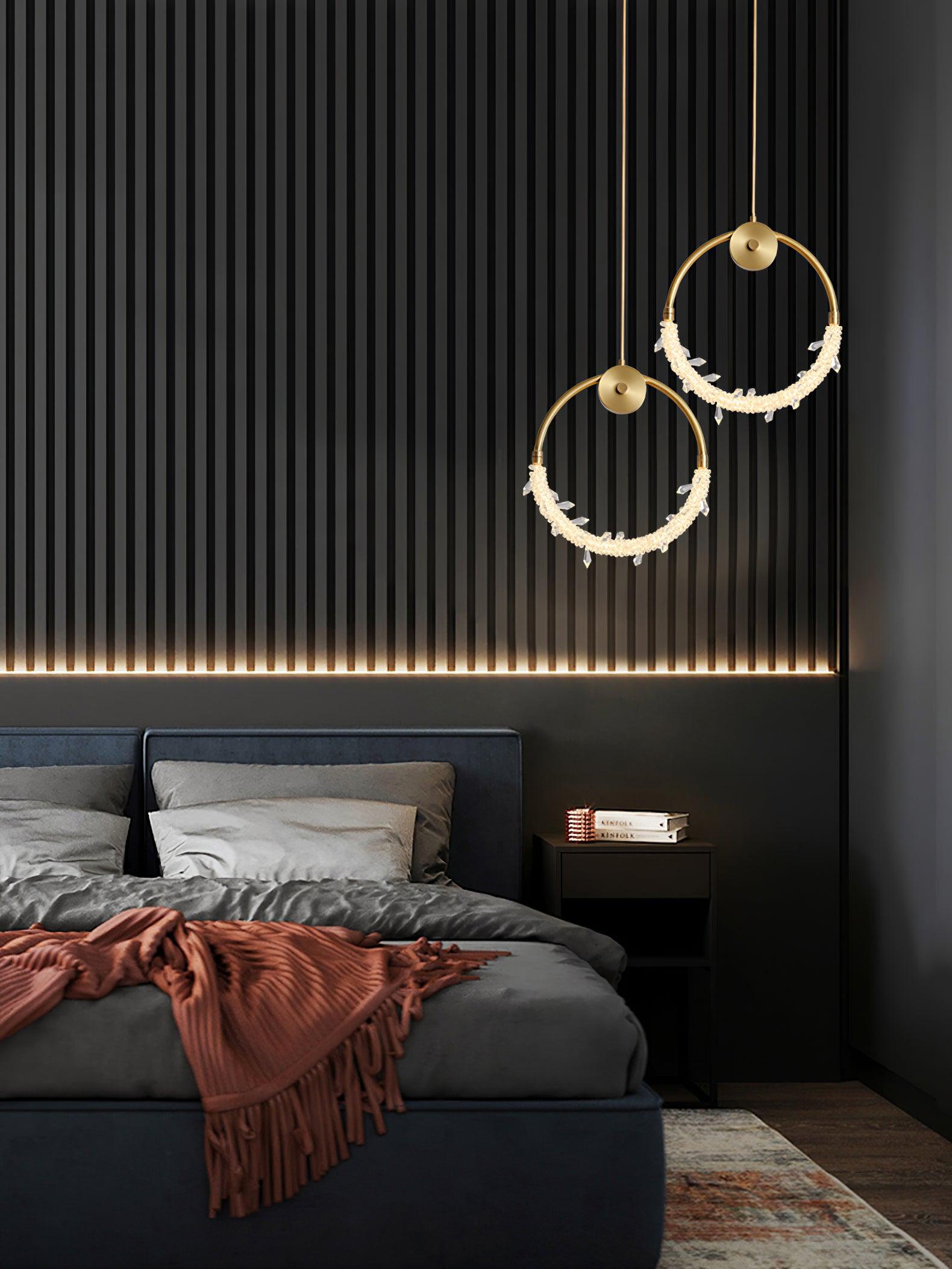 BU08P15G Modern Pendant Light - Elegant Hanging Ceiling Fixture for Kitchen, Dining Room & Bedroom - Perfect for Home Decor & Interior Lighting