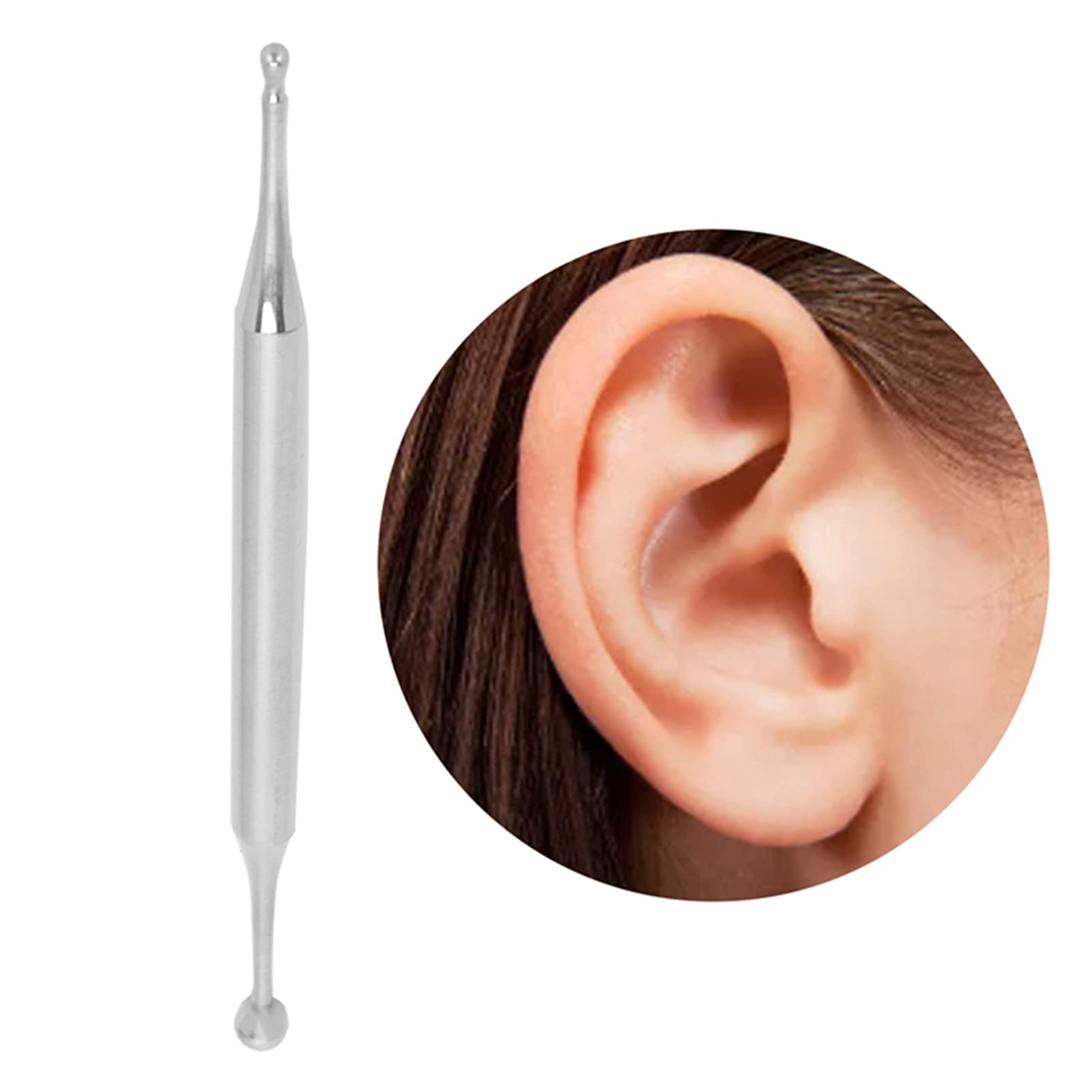 Stainless Steel Acupuncture Pen for Ear & Body Massage - Pain Relief, Pressure Point Therapy, Relaxation - Perfect for Home Use, Professional Therapy, and Self-Care