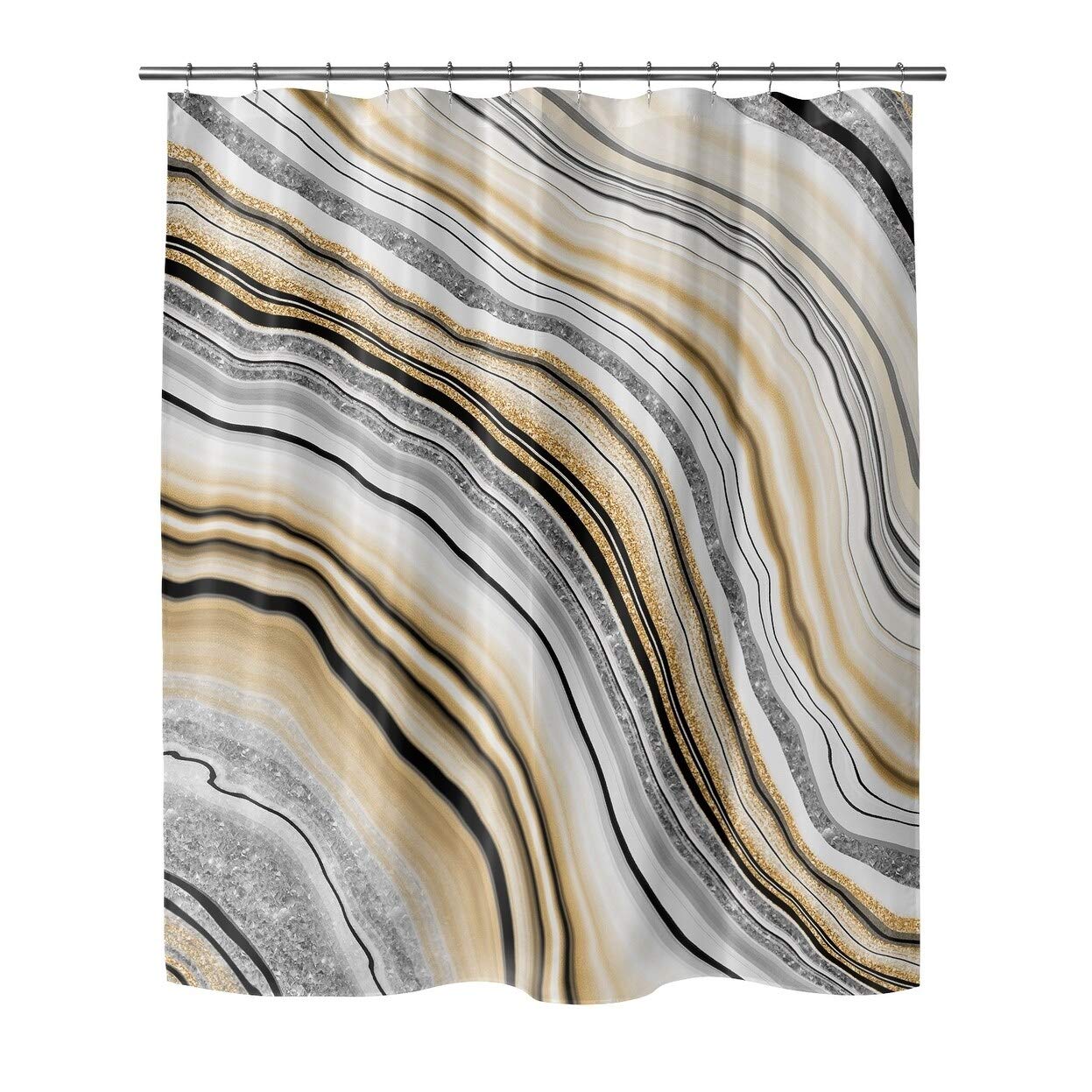 Stylish Waterproof Shower Curtain by Marina Gutierrez - Perfect for Bathroom Decor & Spa-Like Experience