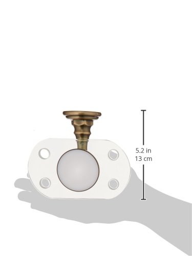 Jaclo 4830-TH-AB Antique Brass Wall Mounted Toothbrush & Tumbler Holder - Perfect for Bathroom Organization & Space Saving Storage