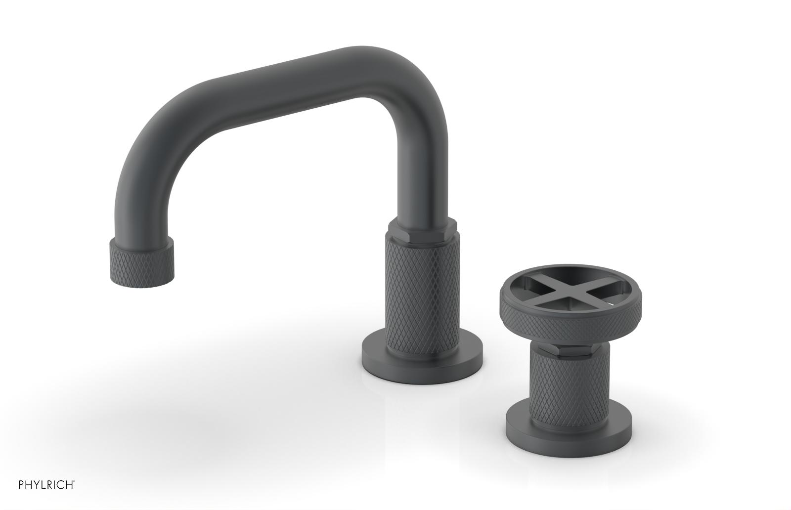 DUSTRIE Single Handle Bathroom Faucet - Low Spout Design with Cross Handle (Model 371-07) for Sink, Vanity & Powder Room Installation