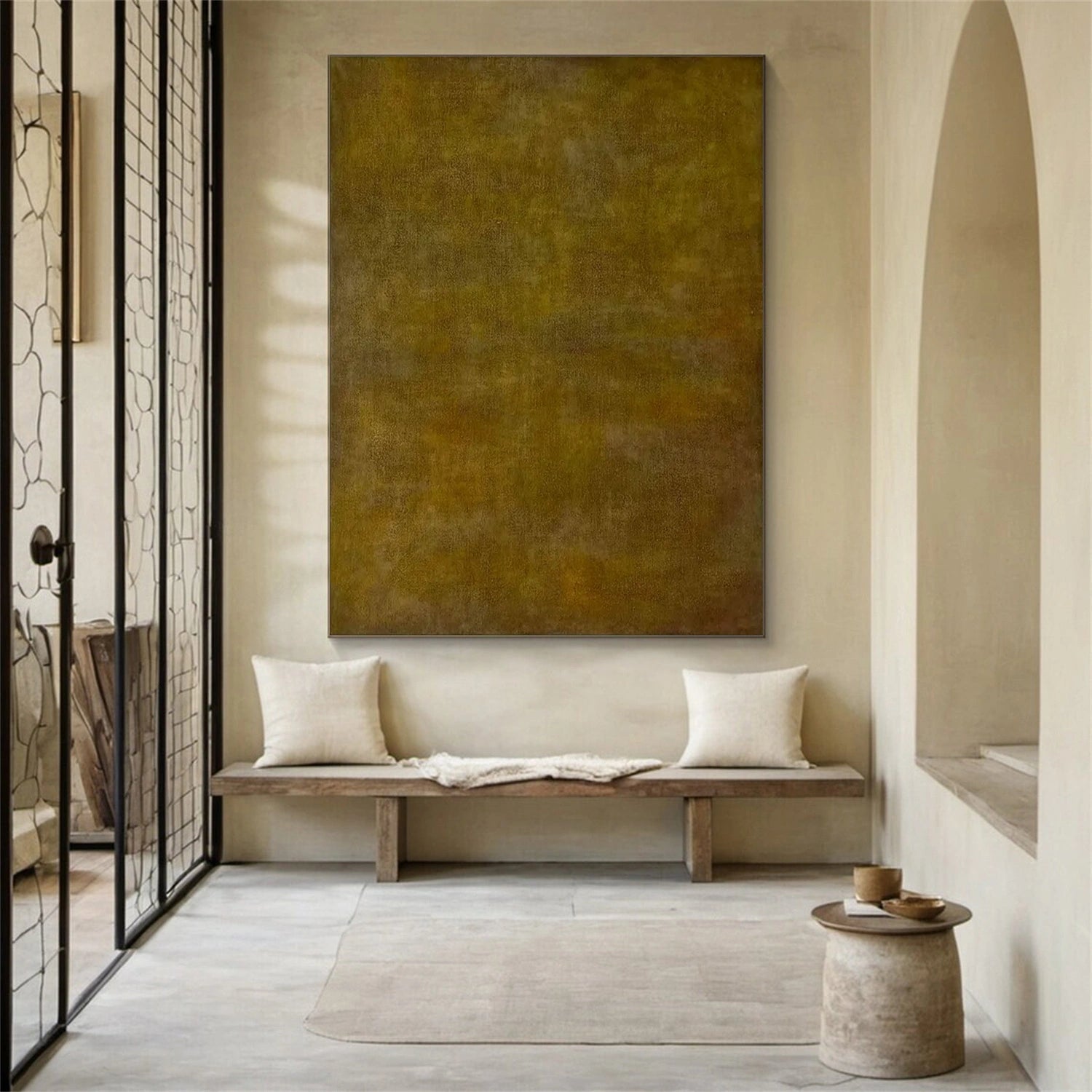 Brown Abstract Wall Art Canvas Print #BB164 - Modern Home Decor for Living Room, Bedroom & Office