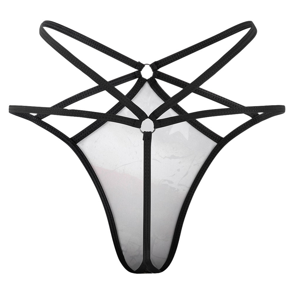 Grunge Style USA Flag Thong - Sexy Patriotic T-Back Underwear for Women - Perfect for 4th of July, Festivals & Date Nights