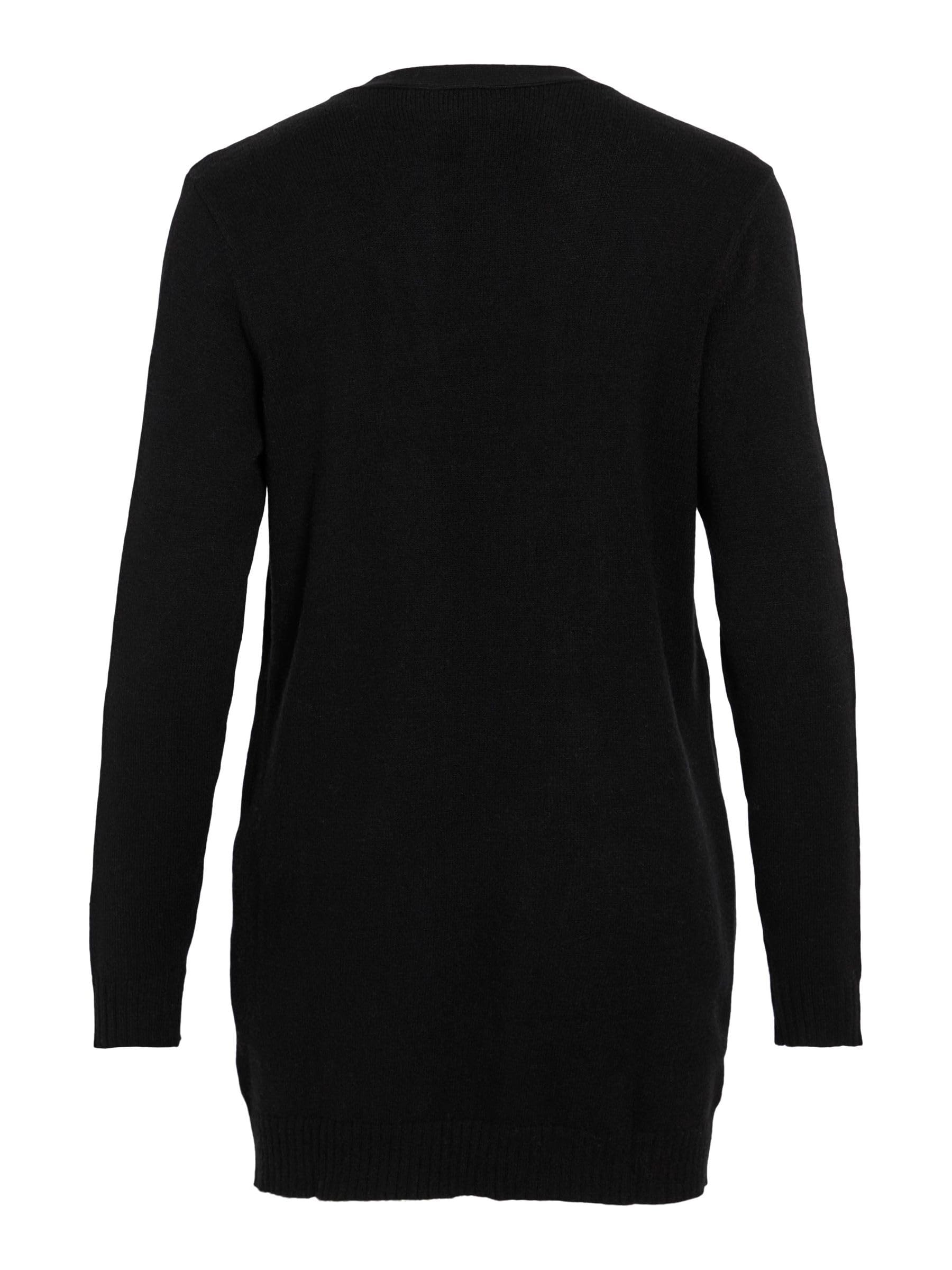 Women's Open Front Cardigan Sweater - Soft & Stylish Knit Wrap for Casual Outfits | Perfect for Office, Date Night & Layering | Black