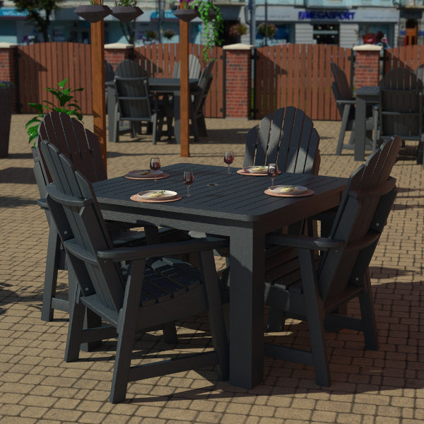 Muskoka 5-Piece Square Bistro Dining Set - Outdoor Patio Furniture for Garden, Deck, and Backyard Dining