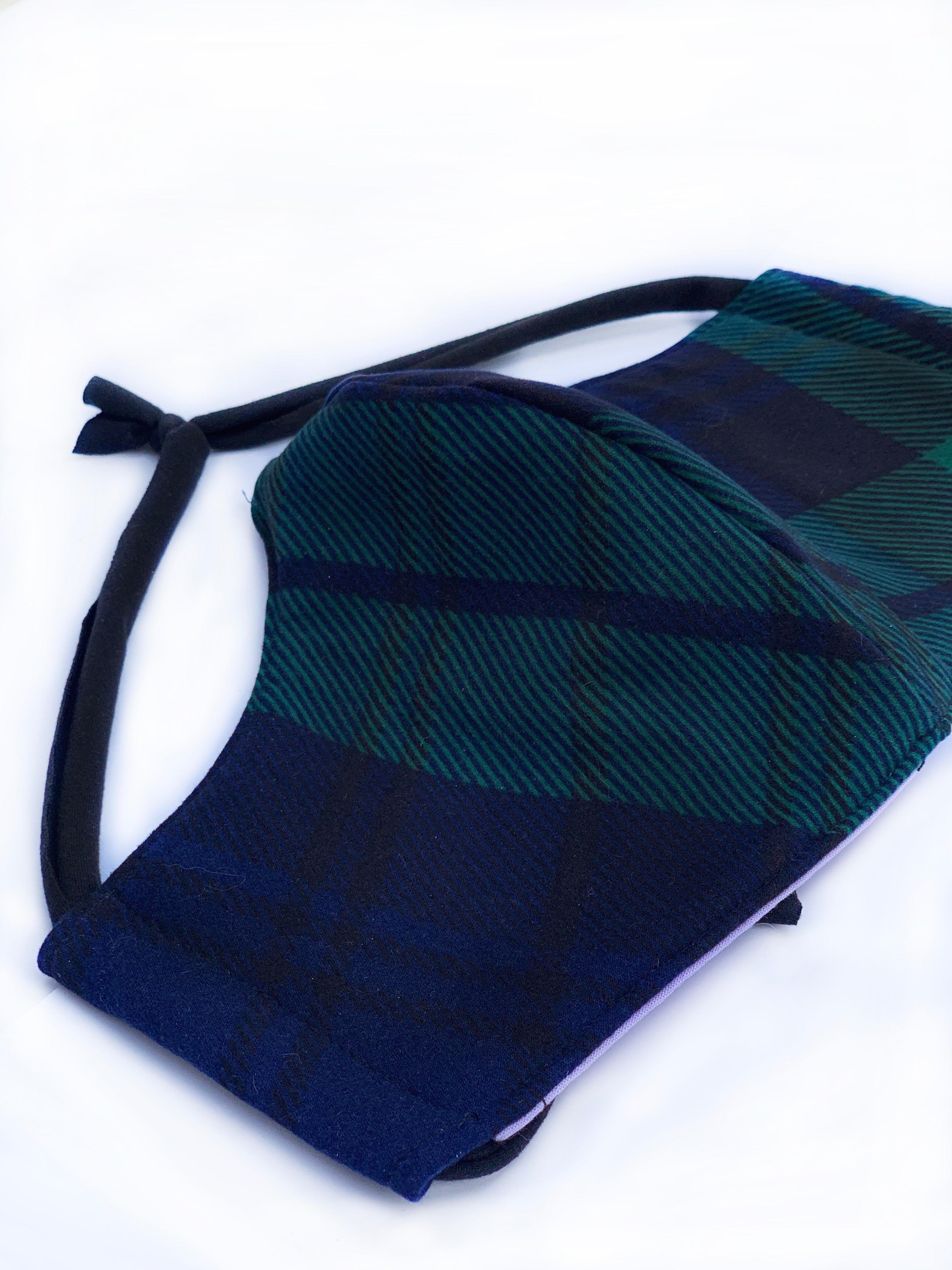 Black Watch Tartan Face Mask - Reusable & Breathable Cloth Mask for Men & Women - Perfect for Outdoor Activities, Travel, and Daily Protection
