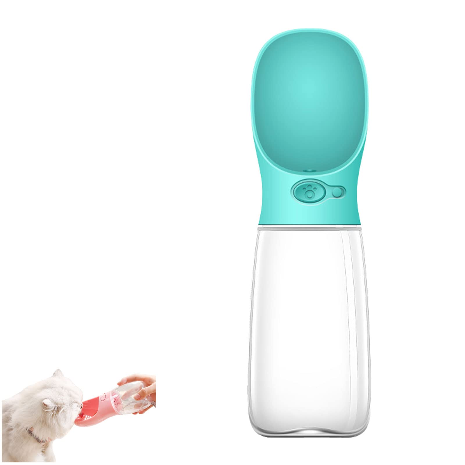 Portable Leak-Proof Dog Water Bottle with Bowl Dispenser - Travel-Ready Pet Water Bottle for Dogs, Outdoor Walking, Hiking & Camping - Perfect for Active Pets on the Go
