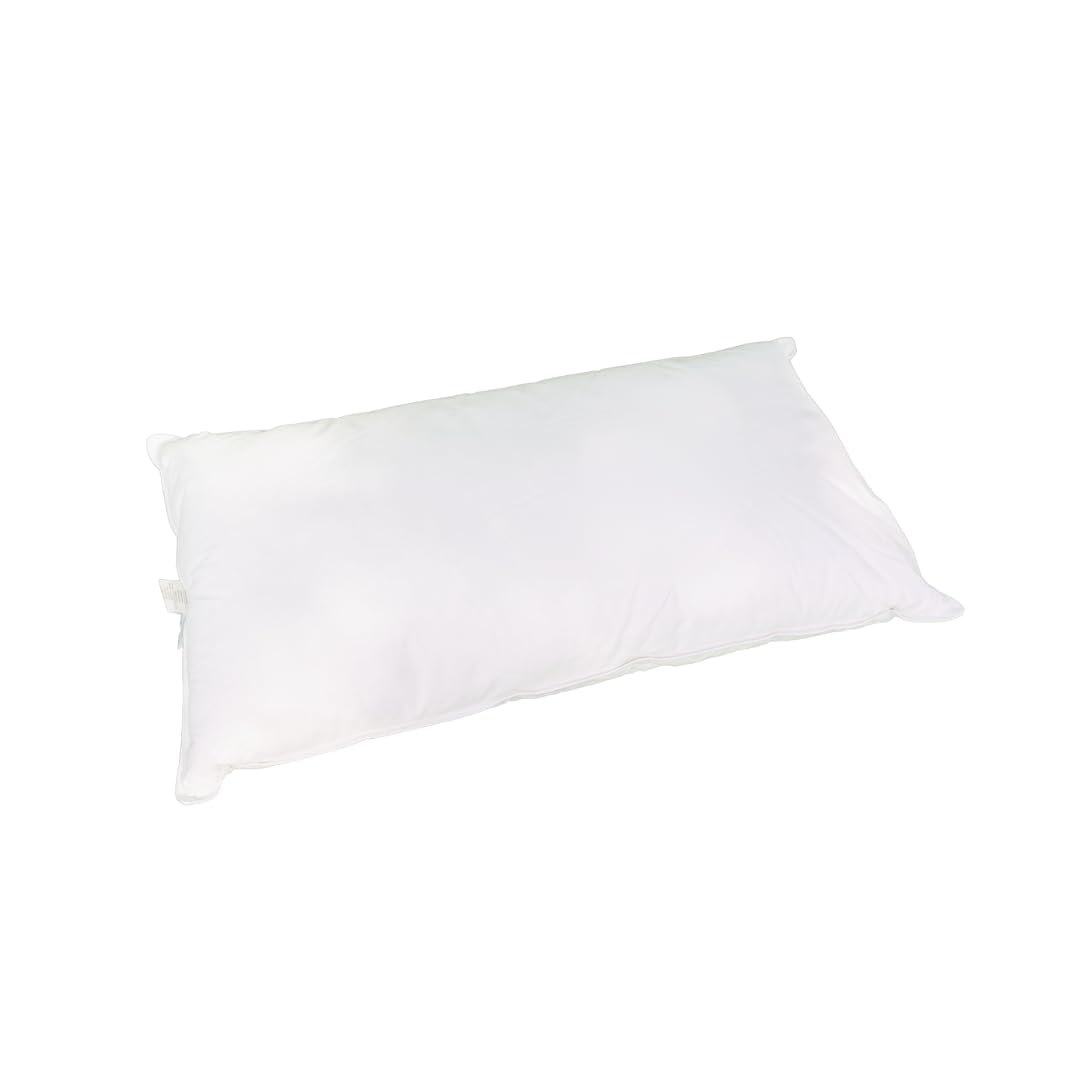Organic Cotton Cover Down Pillow King Size - GOTS Certified, Adjustable Loft for Neck Pain Relief - Ideal for Back, Side & Stomach Sleepers - Perfect for Luxury Bedroom Comfort & Hotel-Style Sleeping Experience