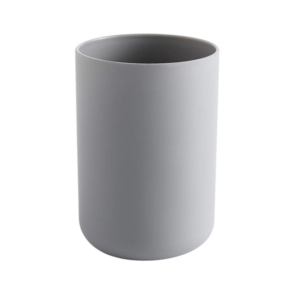 Cabilock 4-Pack 300ML Toothbrush Holder Set - Bathroom Countertop Toothpaste Cup & Tumbler (2 Grey + 2 White) - Perfect for Organized Sinks, Dorm Rooms & Small Bathroom Spaces
