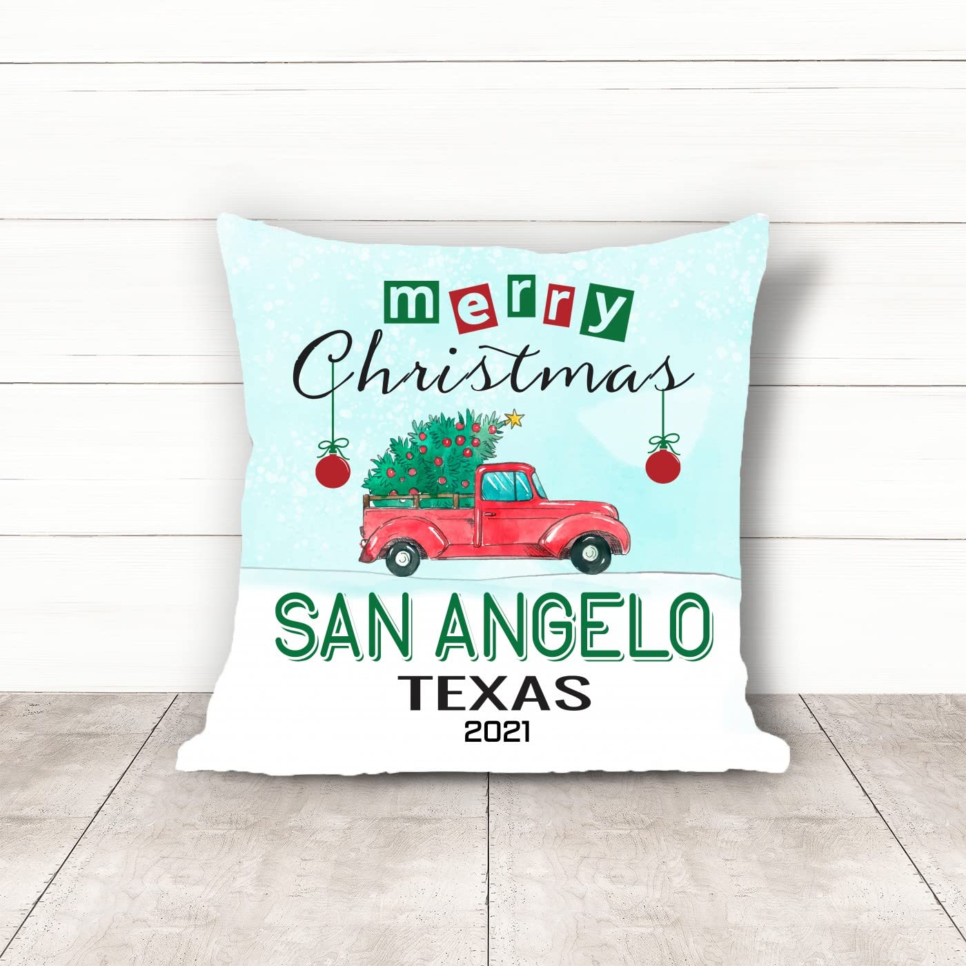 18x18 Inch Christmas Pillow Covers - Merry Holiday Decor for Sofa, Bedroom & Car | Festive Xmas Home Decorations | Seasonal Throw Pillow Cases for Christmas 2021 | Perfect for Holiday Parties, Cozy Winter Nights & Gift Giving