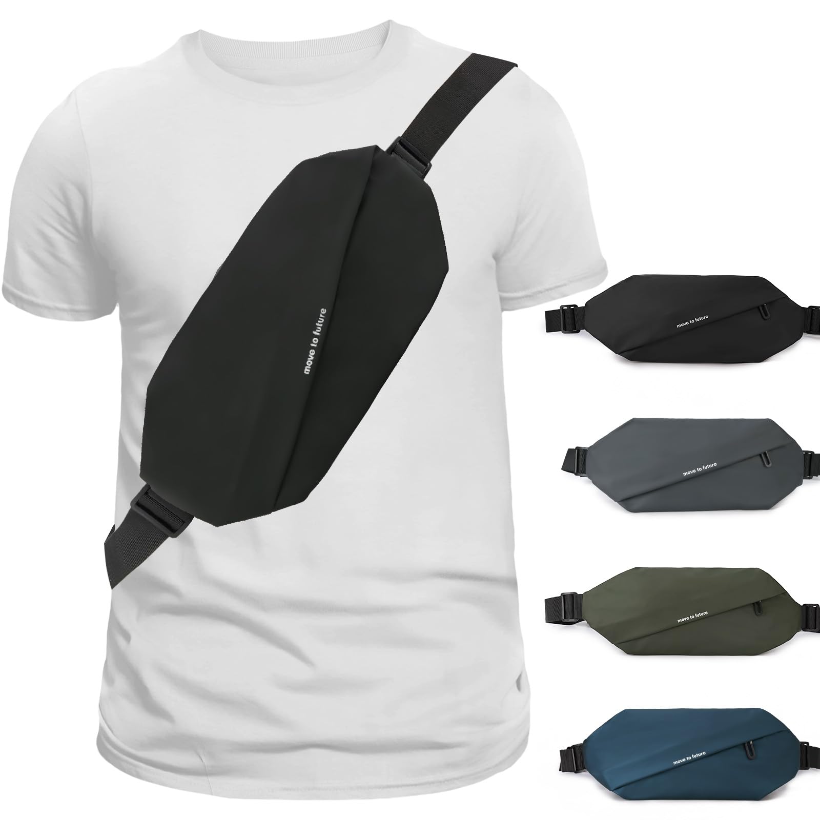 Waterproof Anti-Theft Fanny Pack for Men & Women - Crossbody Sling Bag with Multiple Pockets for Travel, Gym, Hiking & Cycling | Perfect for Outdoor Adventures, Workouts & Daily Commute