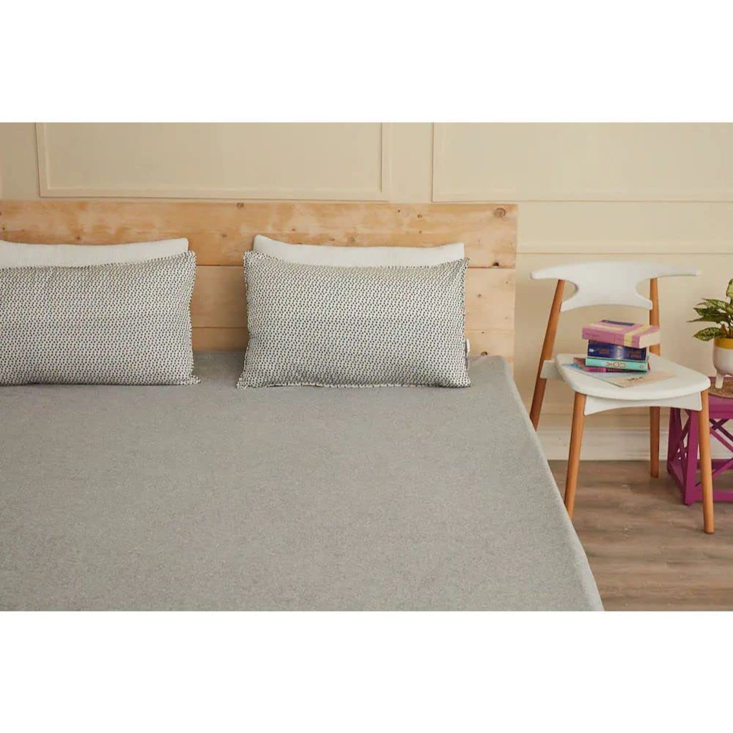 100% Waterproof Premium Cotton Mattress Protector | Breathable & Hypoallergenic Ultra Soft Fitted Bed Cover 78