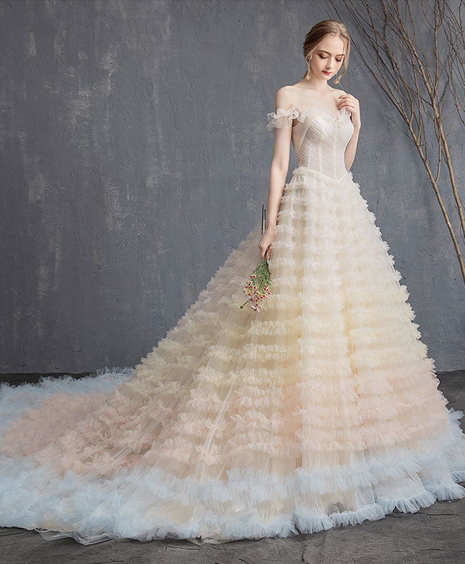 Champagne Sweetheart Tulle Long Prom Dress - Elegant Evening Gown for Formal Events, Homecoming, Wedding Guest & Special Occasions