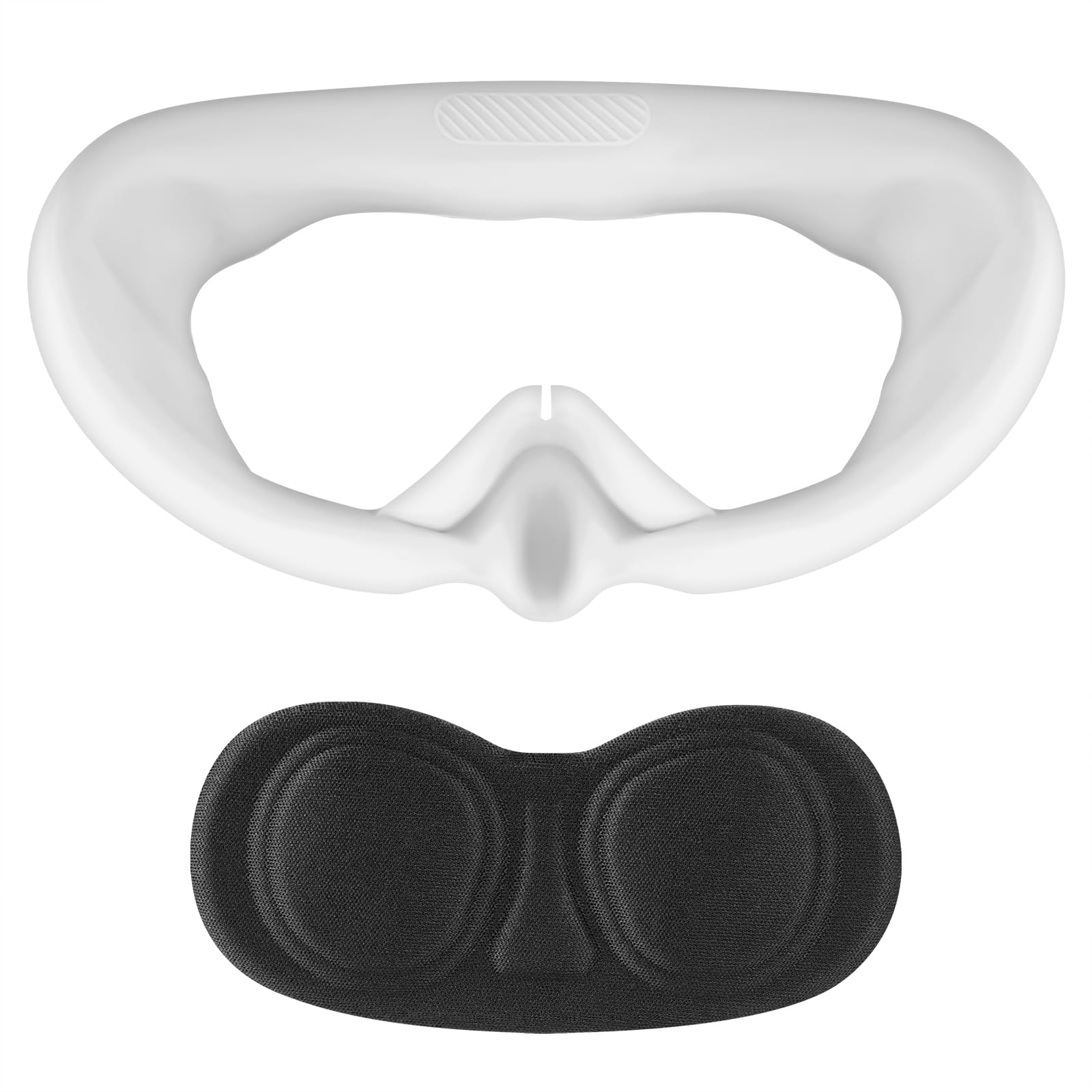 Geekria Sweatproof Silicone Face Cover for Pico Neo 4 - Washable, Lightproof, Leakproof VR Lens Accessory - Replacement Face Mask (White) - Perfect for VR Gaming, Fitness & Immersive Experiences