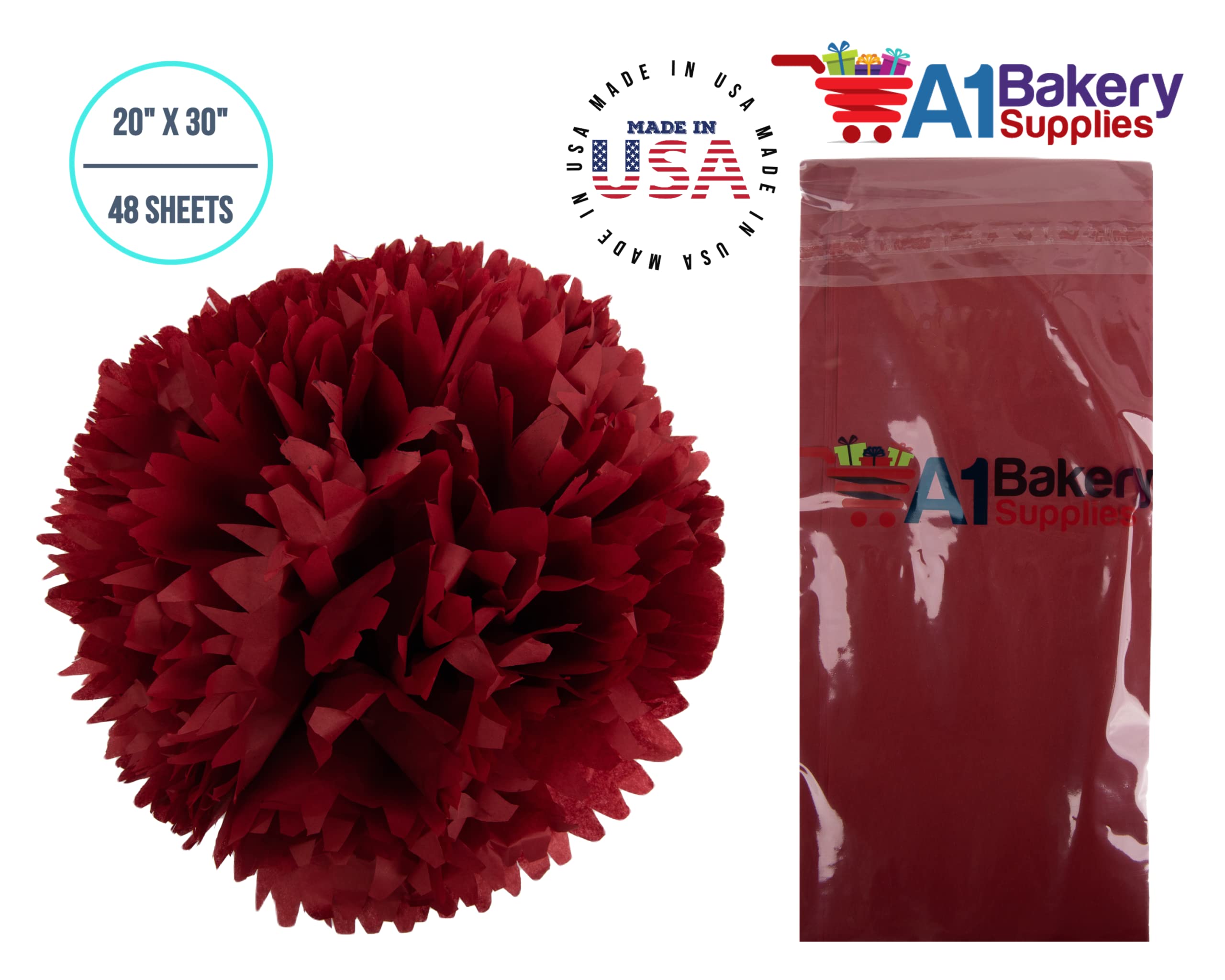 Premium Scarlet Red Tissue Paper 20
