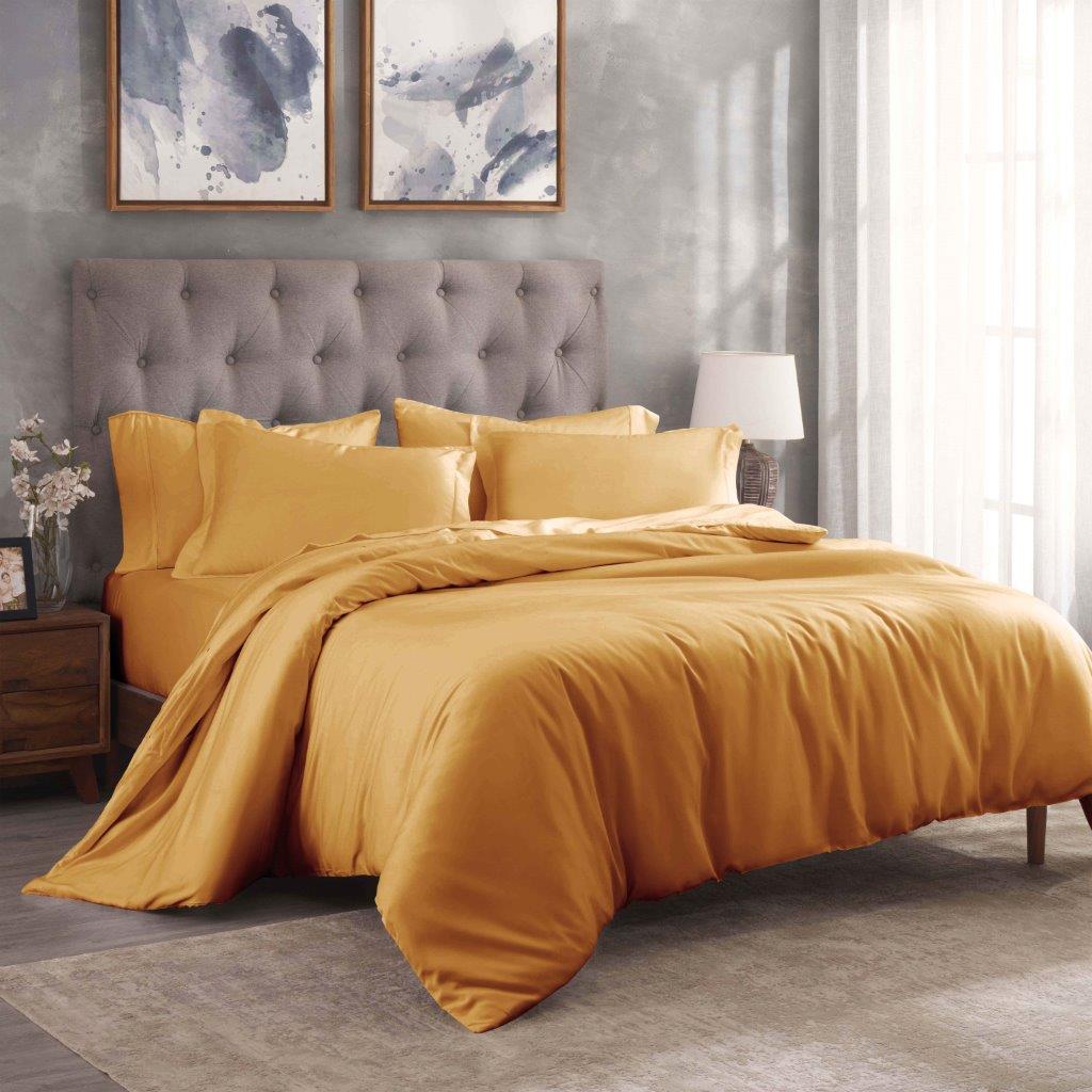 Premium 100% Egyptian Cotton Duvet Cover Set - 300 Thread Count, Breathable & Soft Bedding for All Seasons - Perfect for Master Bedroom, Guest Room & Luxury Hotels