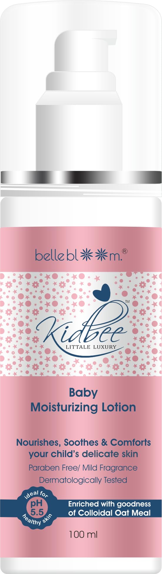 Kidbee Hydrating Moisturizing Lotion for Face & Body - 100ml - Deep Nourishing & Soothing Dry Skin - Perfect for Daily Skincare Routine & Travel Essentials