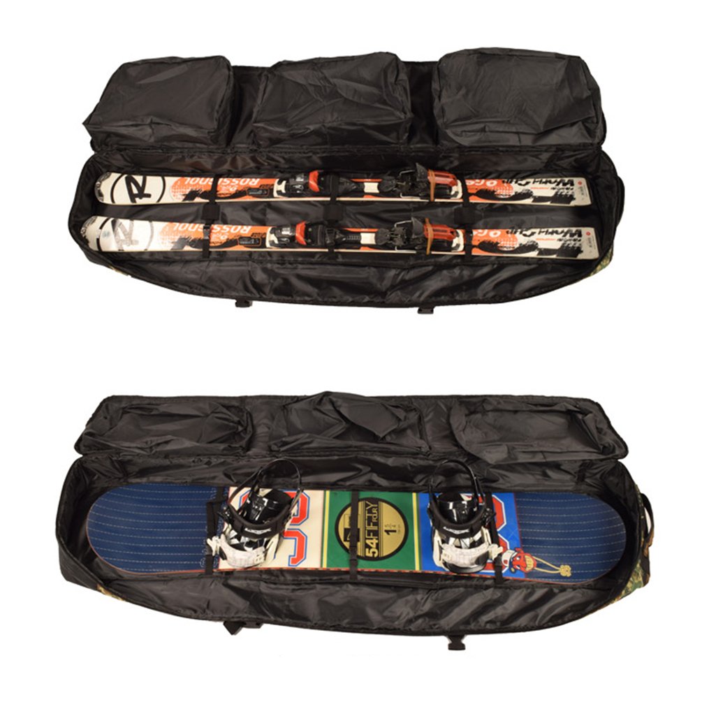UNISTRENGH Waterproof Snowboard Backpack with Multi-compartment - Adjustable & Durable Snow Sports Equipment Bag for Skiing, Snowboarding & Air Travel - Perfect for Winter Vacations & Mountain Adventures
