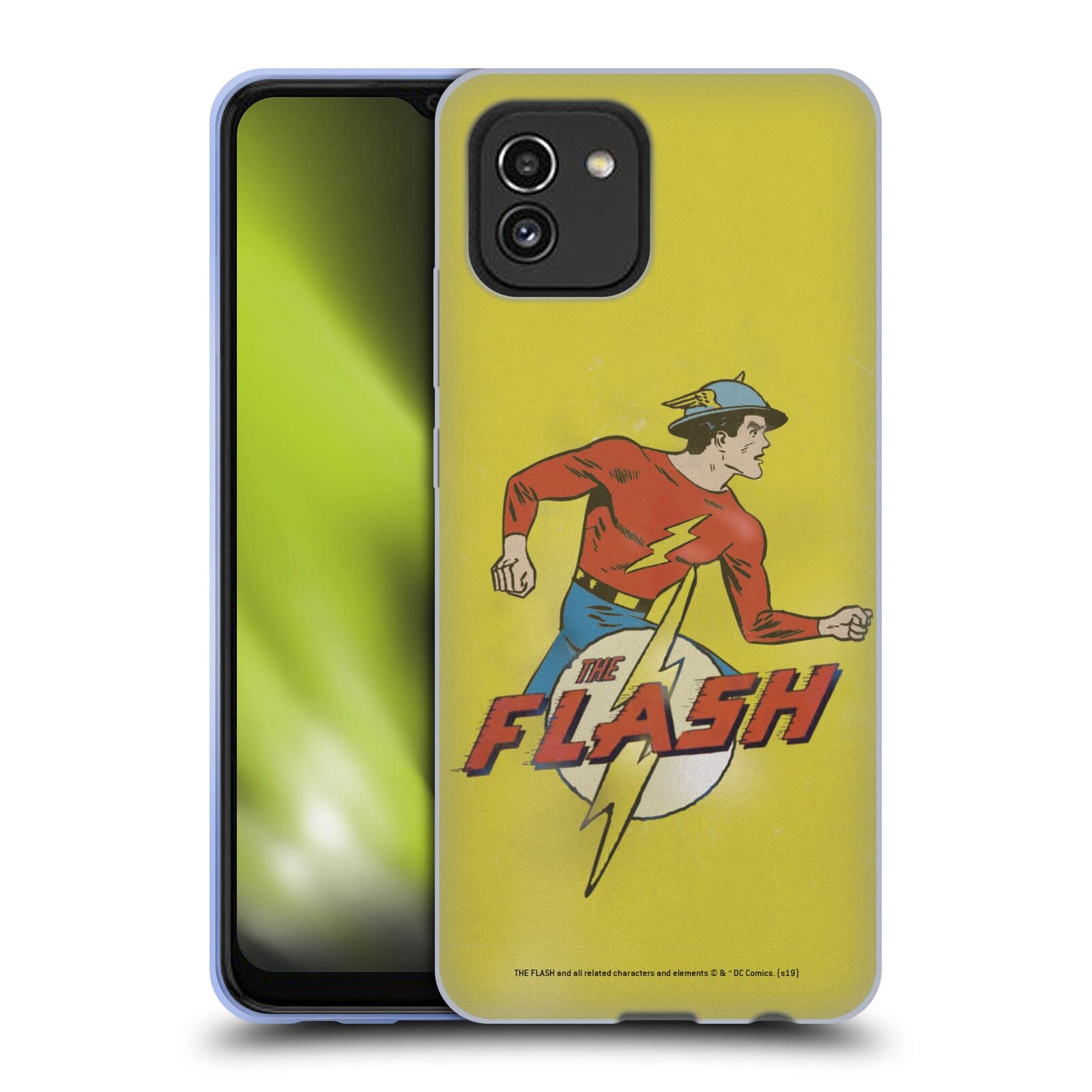 Head Case Designs Officially Licensed The Flash DC Comics Jay Garrick Soft Gel Case for Samsung Galaxy A03 (2021) - Durable Protection for Everyday Use & Superhero Fans