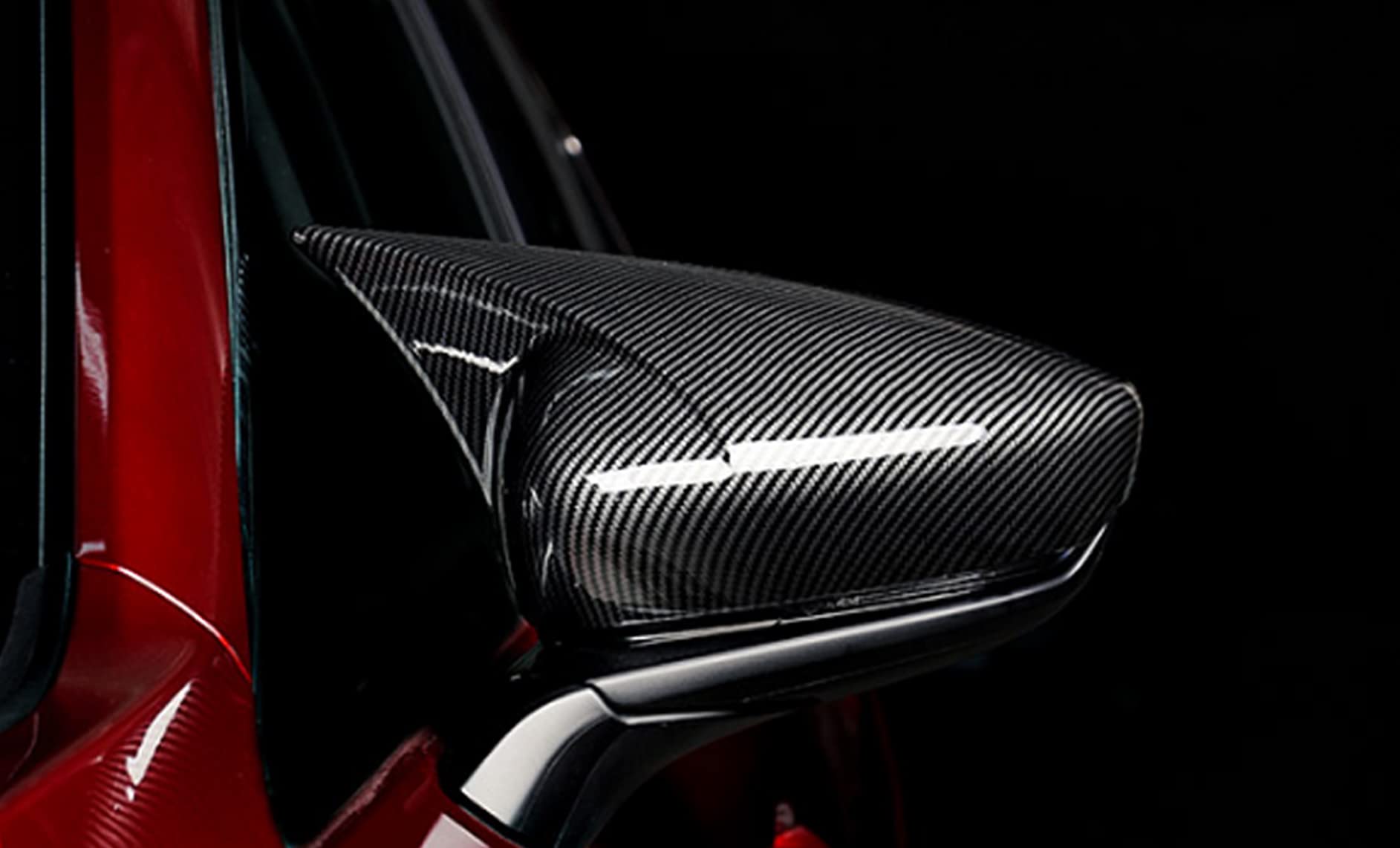 Mazda 3 2020-2022 Car Side Mirror Cover | Replacement Exterior Door Mirror Accessories | Enhances Vehicle Style & Protection | Perfect for Daily Commuting & Car Customization