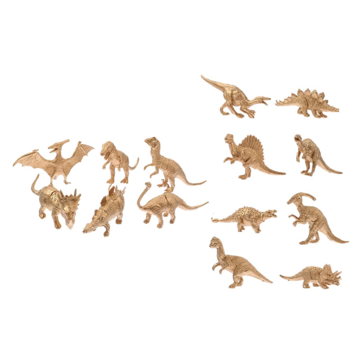 ERINGOGO 14pcs Golden Dinosaur Figures - Realistic Dinosaur Toys for Kids, Educational Dinosaur Models for Children, Dinosaur Figurines for Play & Learning, Dinosaur Decor for Room | Perfect for Birthday Gifts, Classroom Activities & Dinosaur Themed Parties