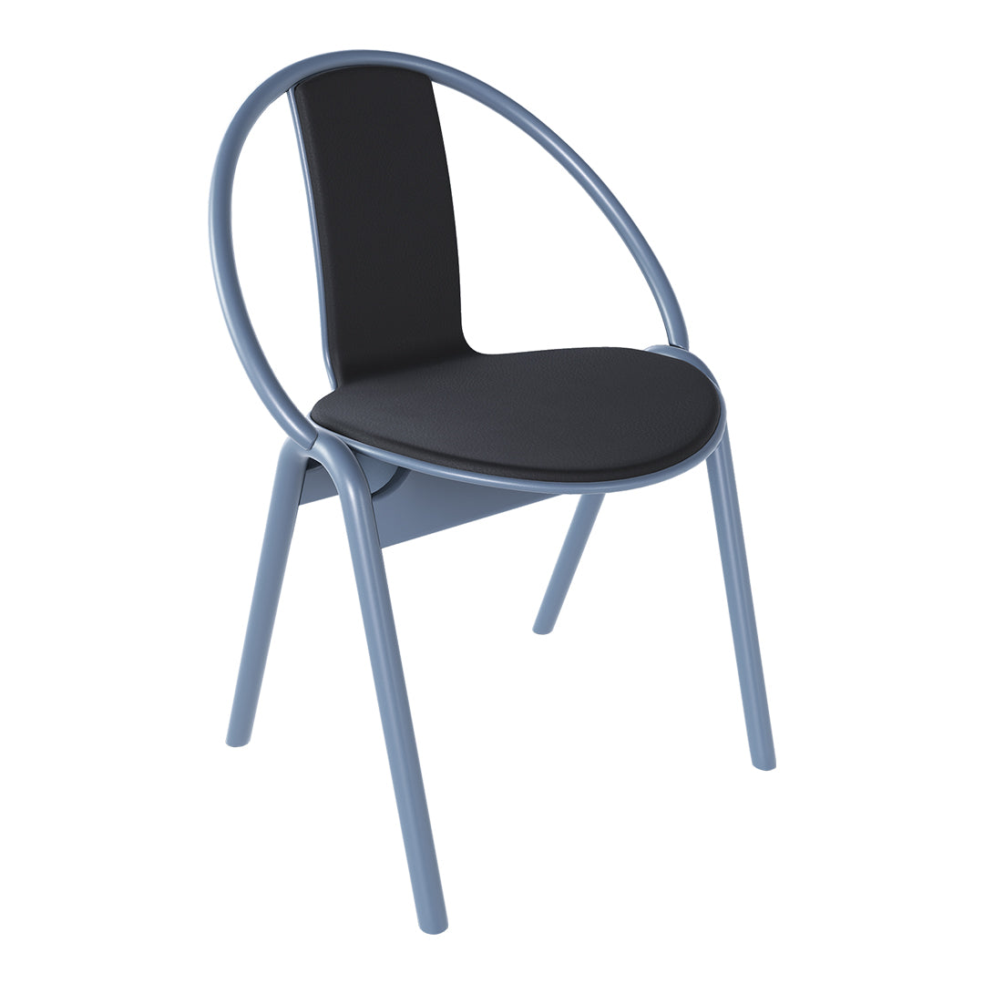 Again Chair - Upholstered Fabric Seat with Sturdy Beech Wood Frame - Perfect for Living Room, Bedroom or Office