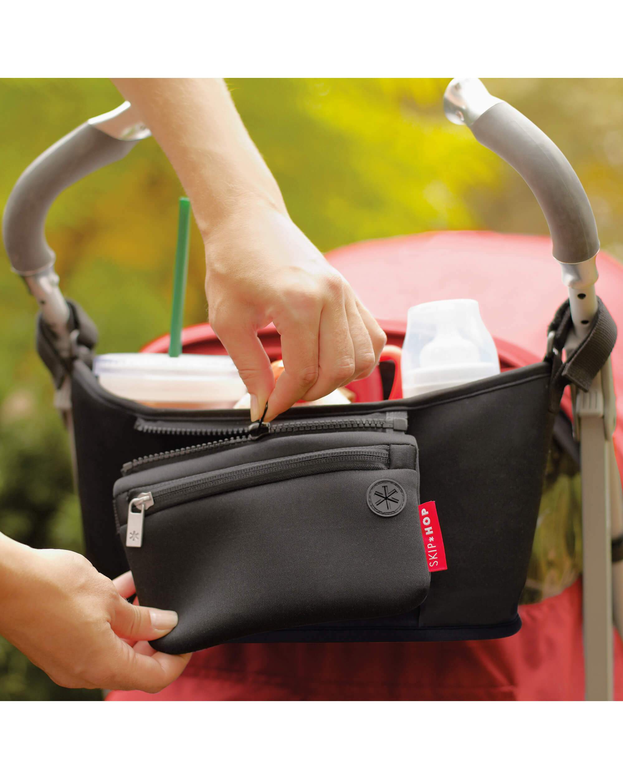 Skip Hop Grab & Go Stroller Organizer - Baby Stroller Accessories for Diapers, Bottles & Essentials - Perfect for Travel, Shopping & Daily Walks