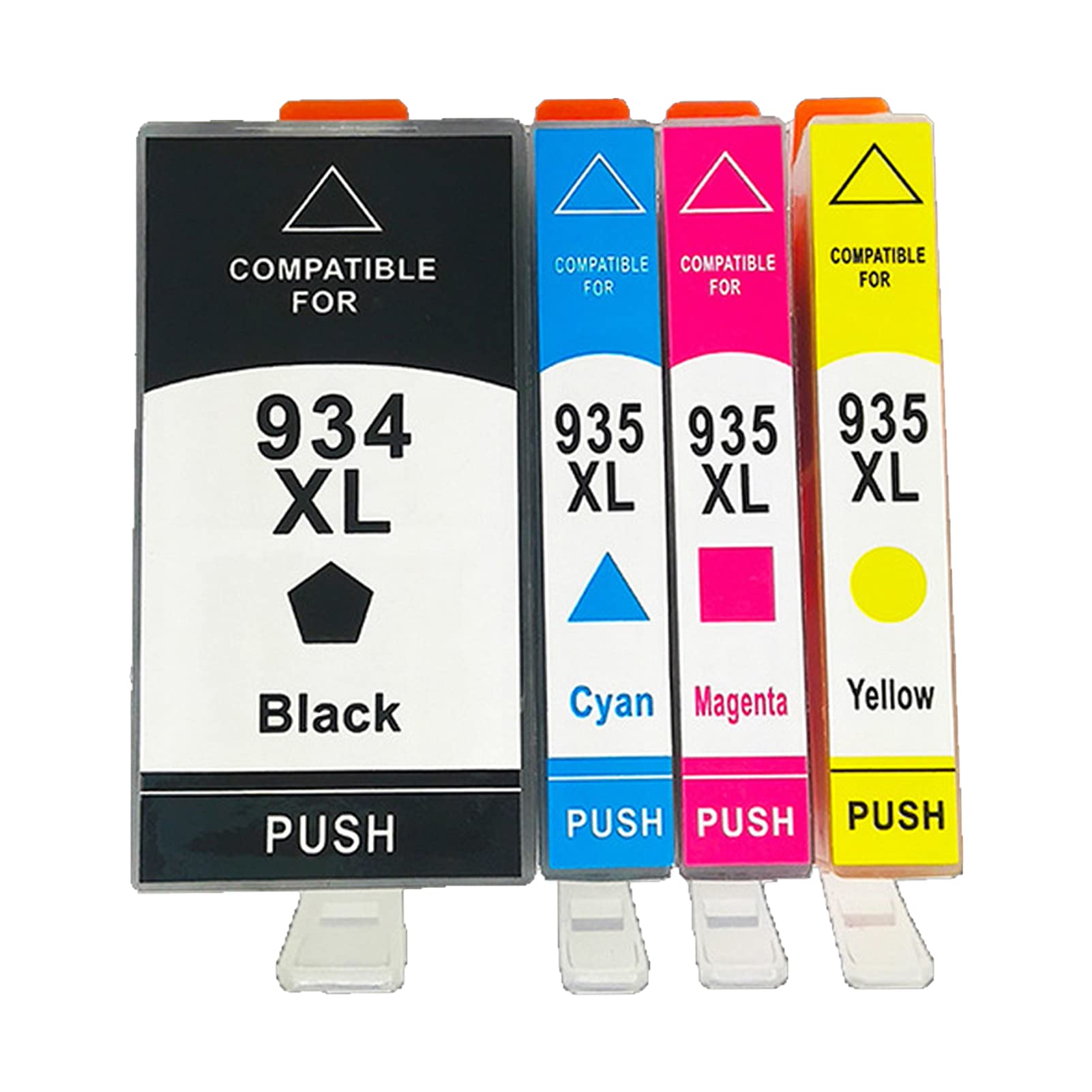 RICR 934 935 XL Remanufactured Ink Cartridges - HP934 935XL Replacement for HP Officejet Pro 6230 6830 6835 6812 6815 6820 Printers - High Yield 1 Set - Perfect for Home Office & Small Business Printing Needs