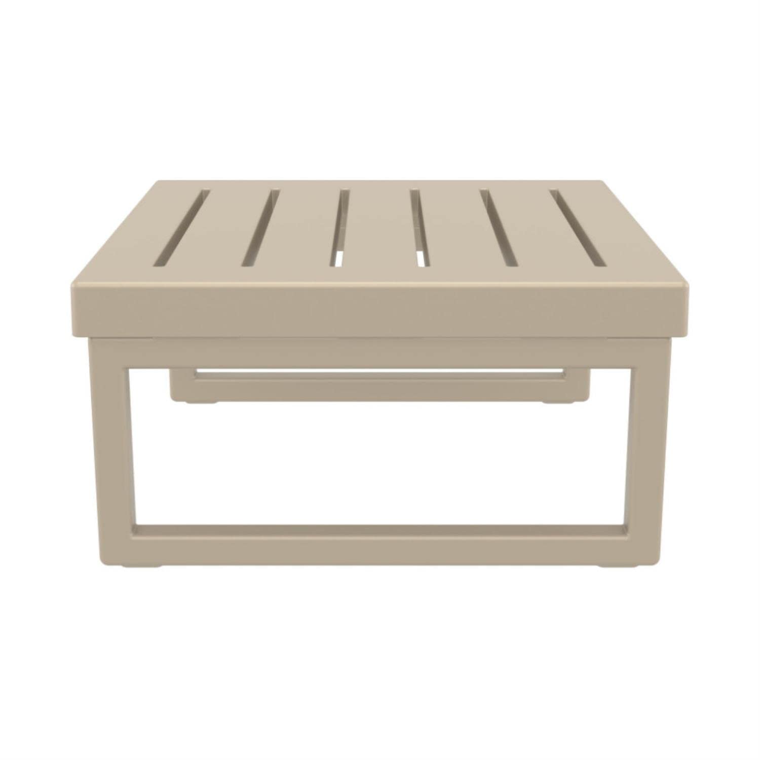 Modern Mykonos Square Coffee Table - Taupe Finish for Living Room, Lounge & Office Decor | Stylish & Durable Home Furniture