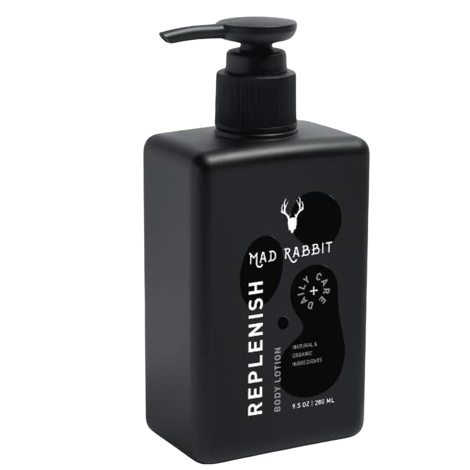 Mad Rabbit Replenish Tattoo Body Lotion - Fragrance-Free, Non-Greasy & Silicone-Free Moisturizer with Clean Ingredients | Lightweight Daily Hydration for Tattoo Aftercare & Skin Repair (9.5 oz) | Perfect for Post-Tattoo Healing & Dry Skin Relief