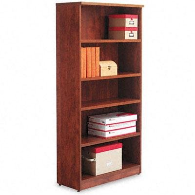 Alera Valencia Series Bookcase - Modern Wooden Bookshelf for Home & Office Storage - Perfect for Living Room, Bedroom, or Study Organization