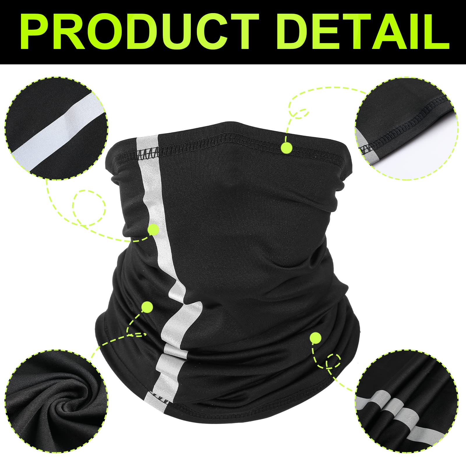 4 Pcs Hard Hat Sun Shade Full Brim Hardhat Sun Visor Bandana Face Scarf Neck Protection - UV Protection Summer Work Accessories for Construction, Landscaping & Outdoor Jobs (Black)