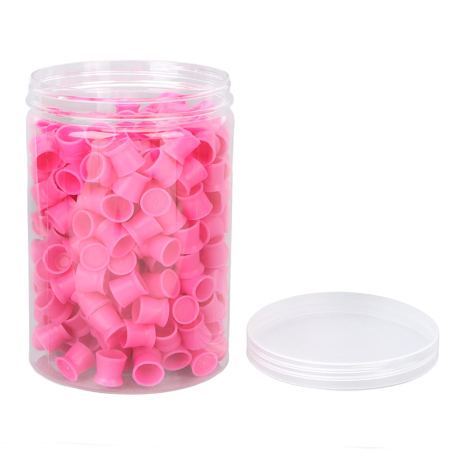 300-Piece Disposable Silicone Ink Cups for Eyebrow & Lip Tattoo Pigment - Perfect for Tattoo Artists, Microblading, and Permanent Makeup Applications