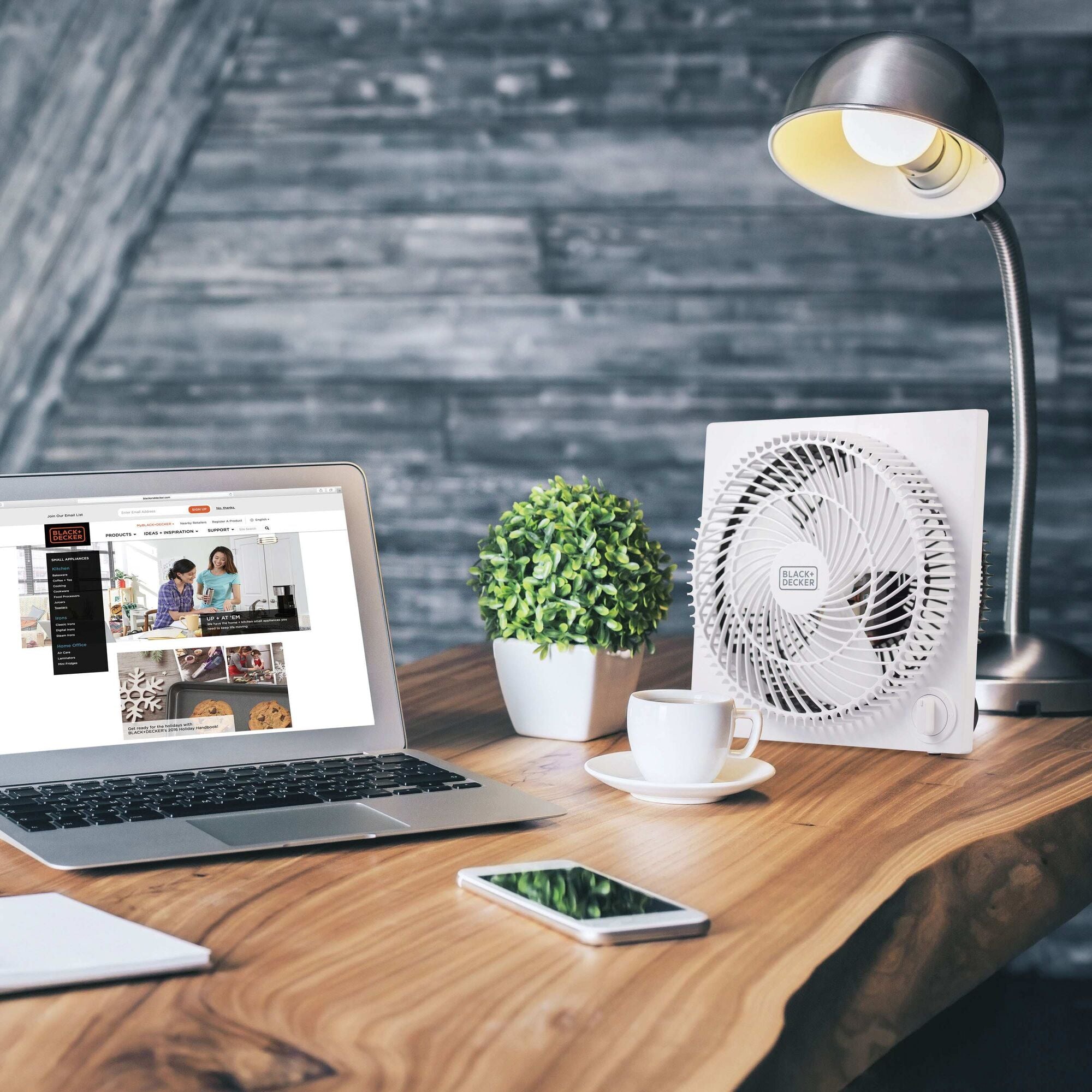9 Inch Frameless Tabletop Box Fan - Portable Cooling Fan for Home, Office, and Dorm Rooms - Ideal for Desks, Countertops, and Small Spaces