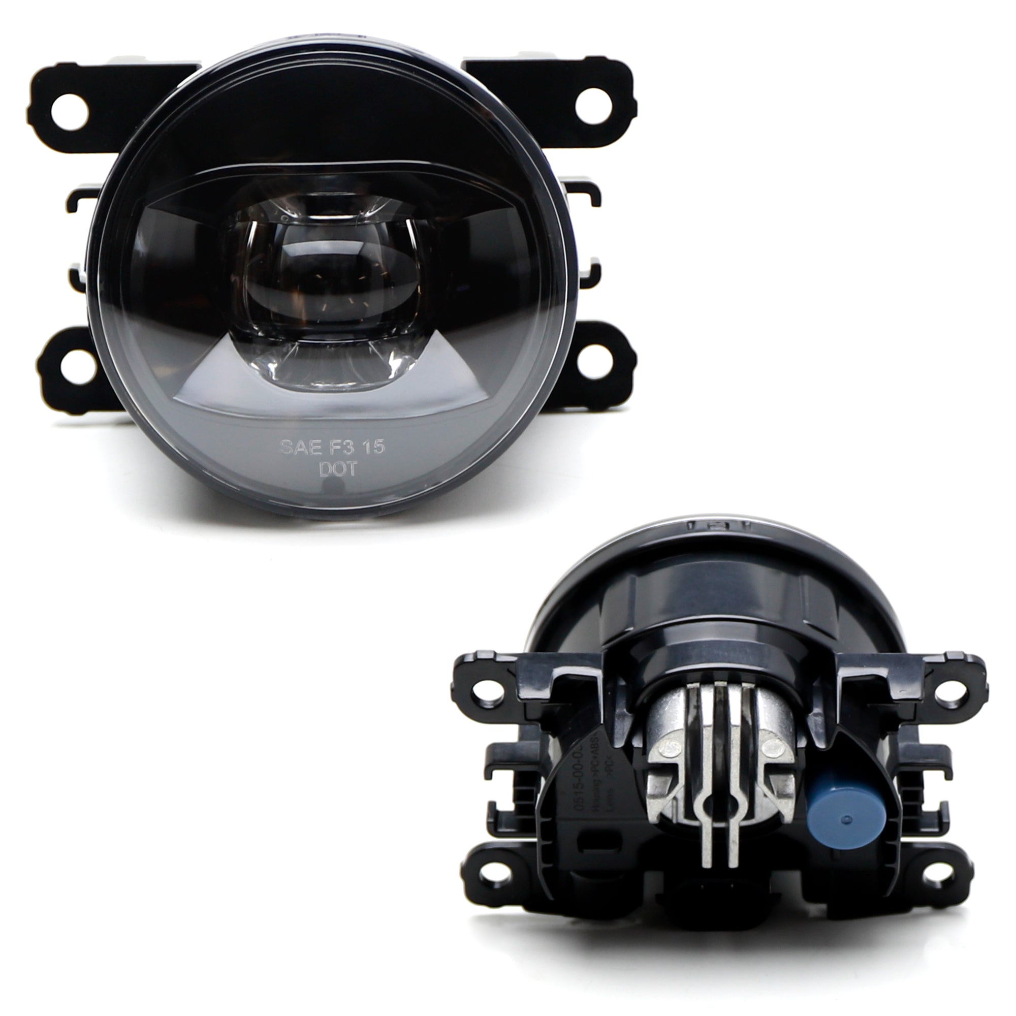 18W High Power 6 LED Fog Lights with Halo Rings - Compatible with Scion FRS & Subaru BRZ - Durable Off-Road Driving Lights for Night Visibility and Style Enhancement