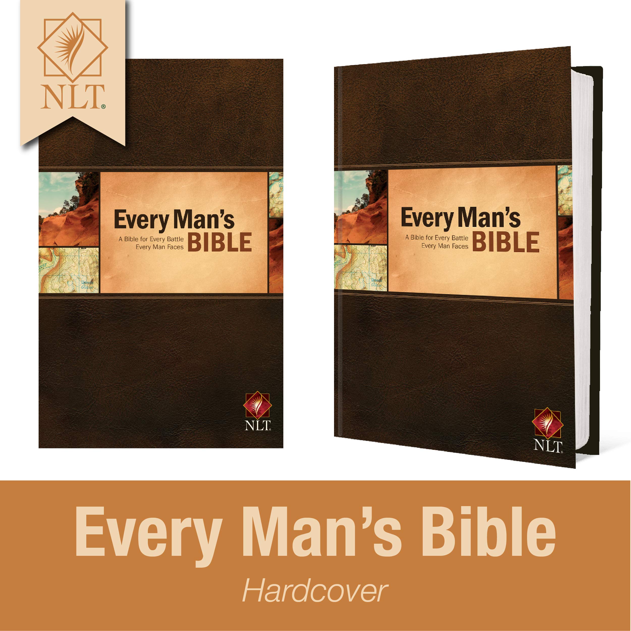Every Man's Bible: New Living Translation - Hardcover Study Bible for Men with Study Notes, Book Introductions & 44 Charts | Christian Devotional, Men's Small Group Study, Personal Spiritual Growth