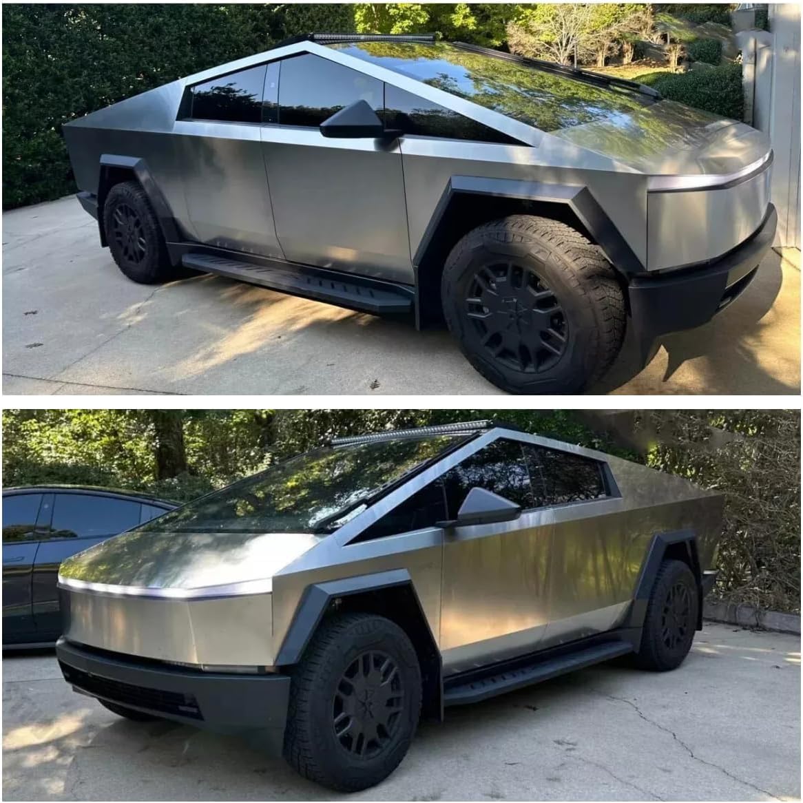 Premium Running Boards & Side Steps for Tesla Cybertruck - 2PC Heavy Duty Nerf Bars with Exterior Brackets | Off-Road Protection & Stylish Accessories for Adventure & Daily Driving
