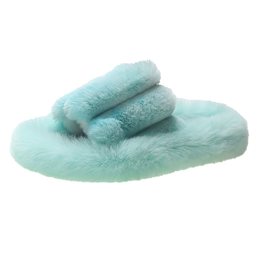 Cozy Plush Women's Indoor Slippers - Soft Cotton Winter Warm House Shoes for Ladies, Non-Slip Comfortable Home Footwear (Color C, Size 38) - Perfect for Relaxing at Home, Lounging in Bedroom & Keeping Feet Warm in Winter