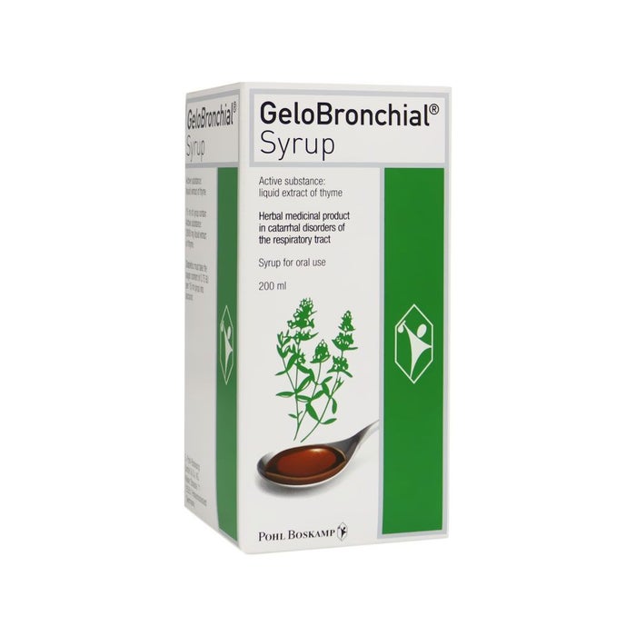 GeloBronchial Syrup 200 mL - Natural Cough Relief for Adults & Kids - Soothes Throat & Bronchial Discomfort - Day & Night Use