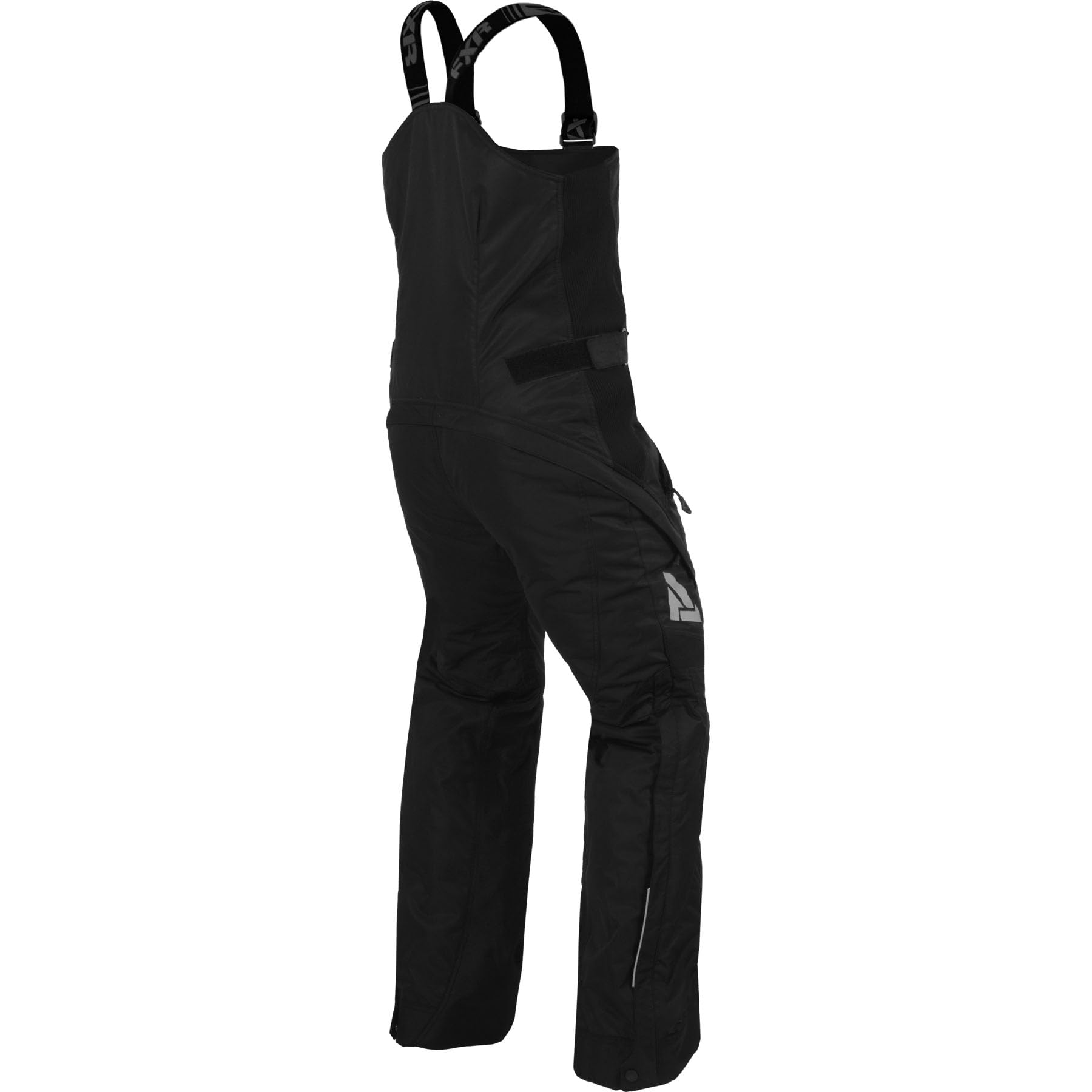 FXR Women's Sugar Bib Snowmobile Pants 2025 - Waterproof, Insulated Winter Snow Bibs for Cold Weather (Black, Size 16) - Perfect for Snowmobiling, Skiing & Outdoor Winter Activities