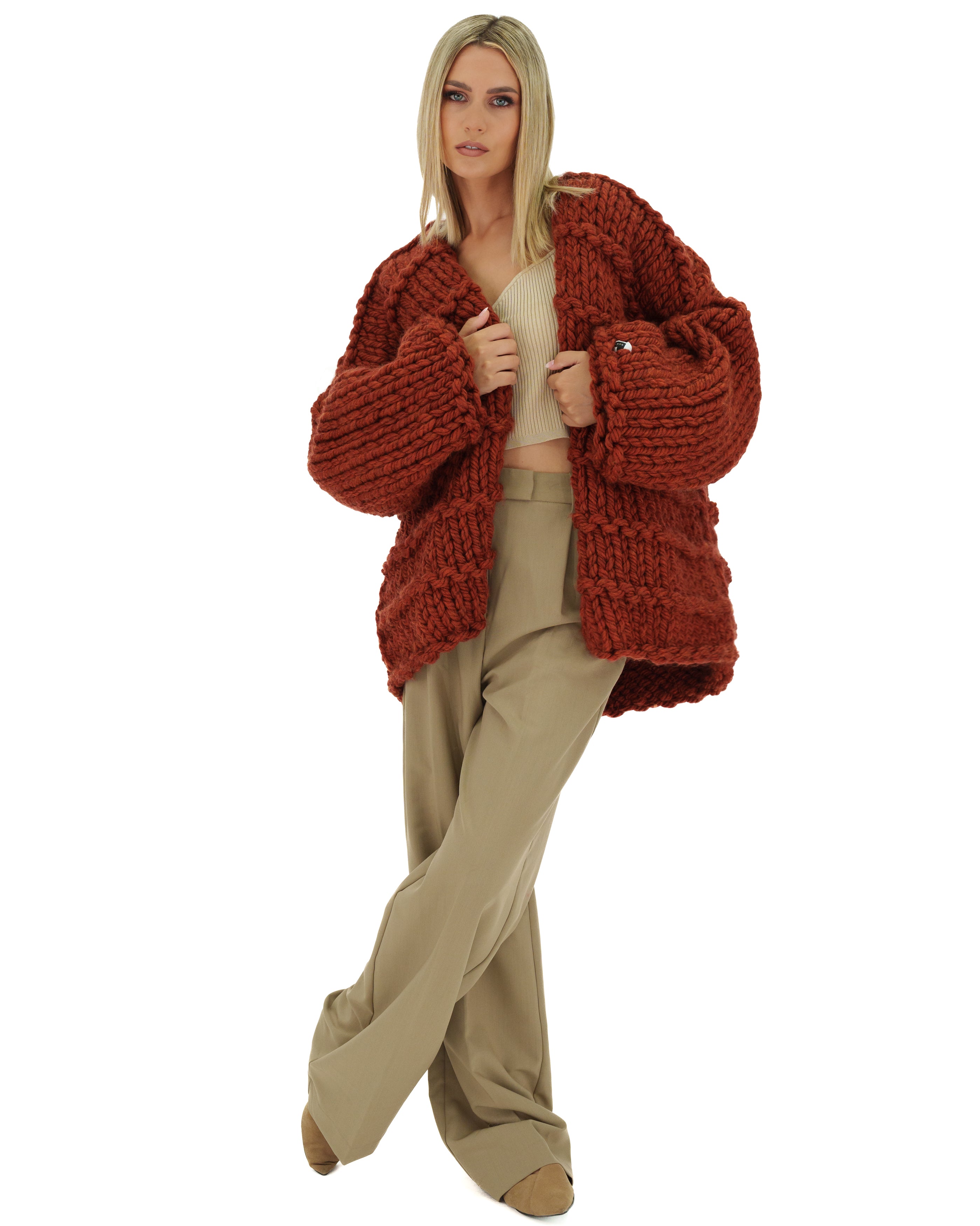 Cozy Lana Chunky Knit Cardigan for Women - Soft Oversized Sweater for Fall & Winter - Perfect for Layering, Lounging & Casual Outfits